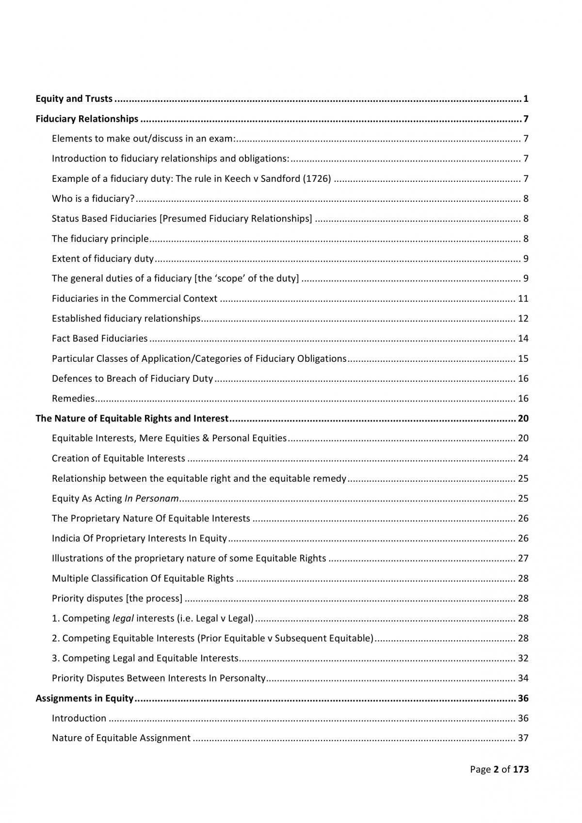Equity and Trusts Complete Notes - Page 2