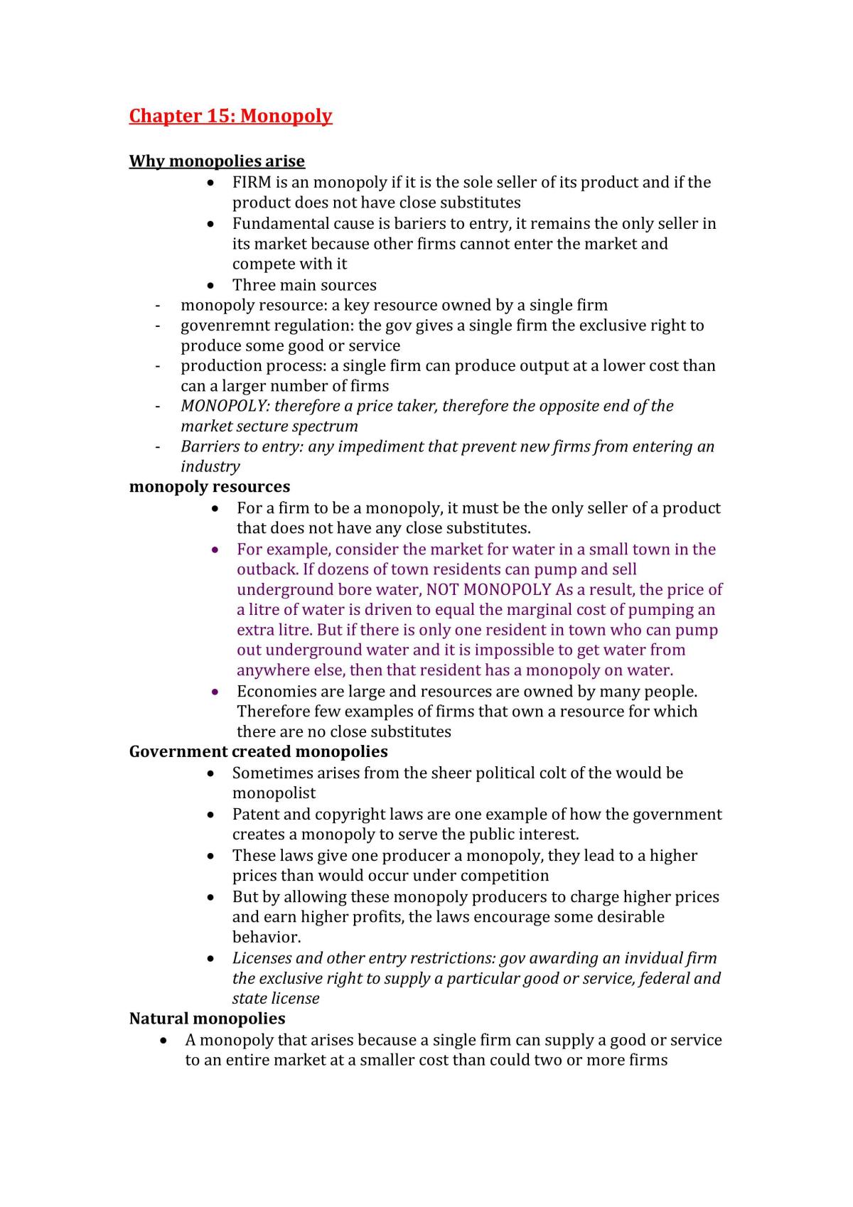 Microeconomics Principles Summary Notes  - Page 35