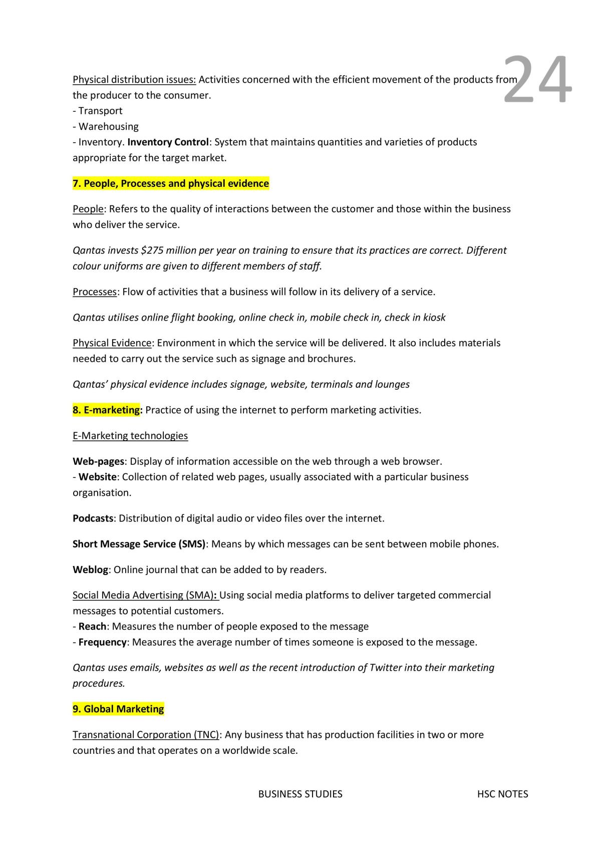 Business Studies Notes - Page 24