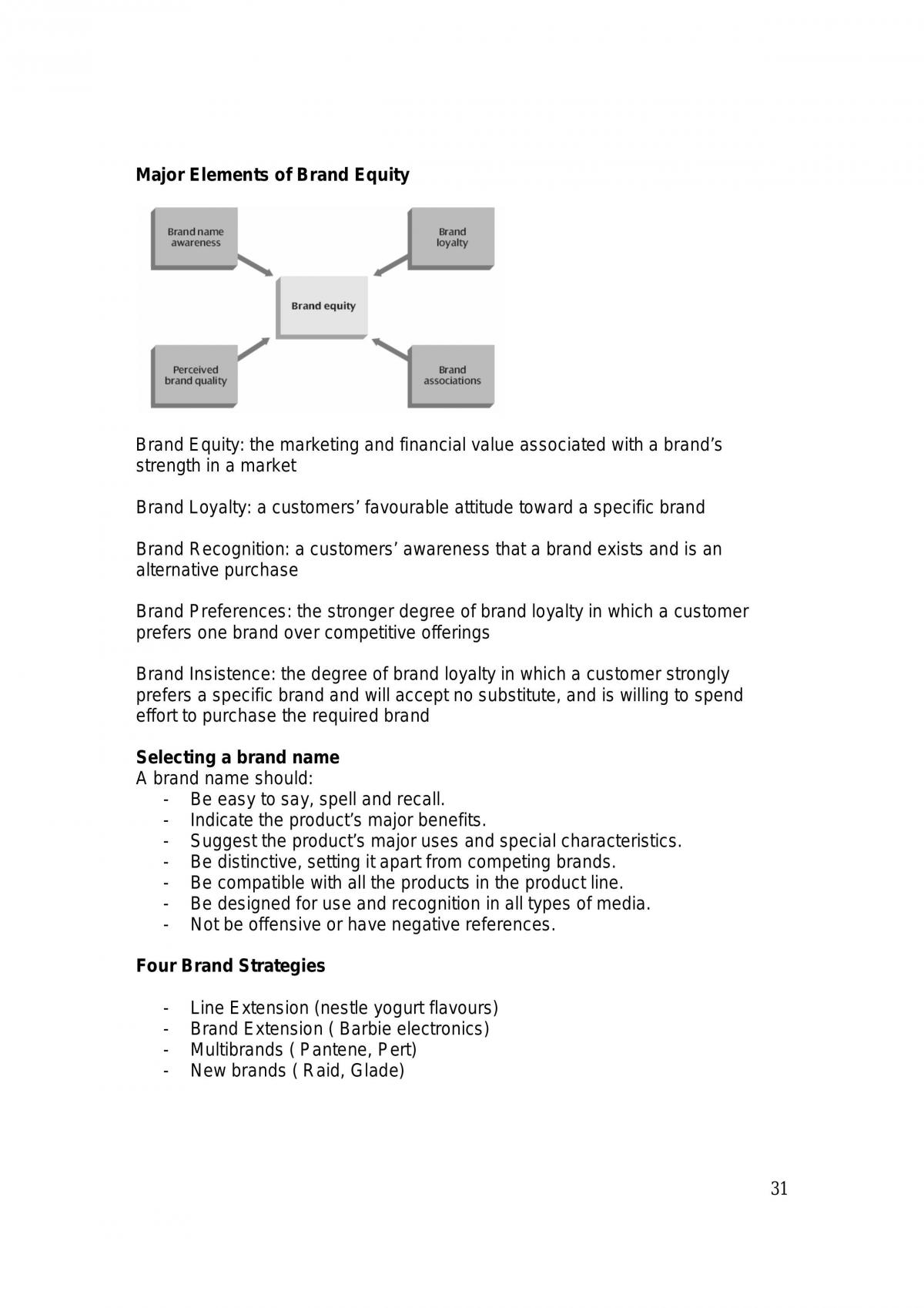 Notes For Marketing First Year - Page 31