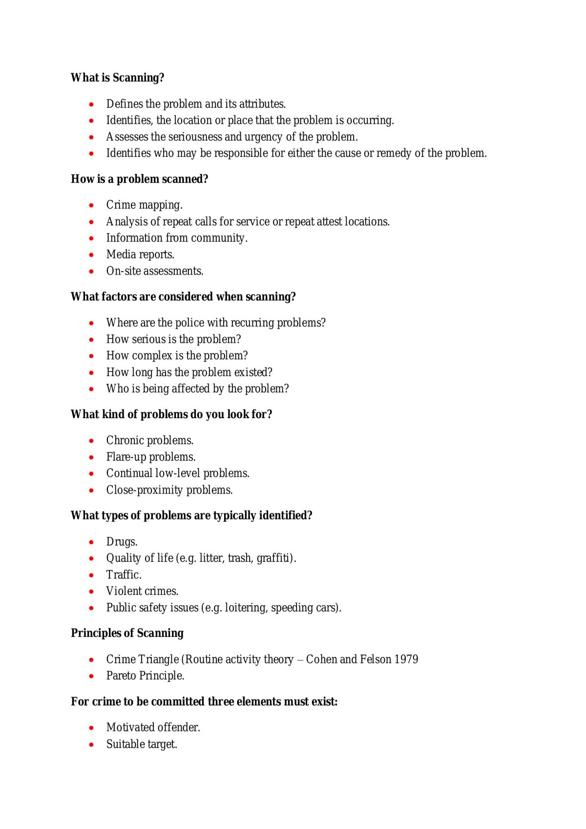 Notes for Introduction to Policing Final Exam - Page 13