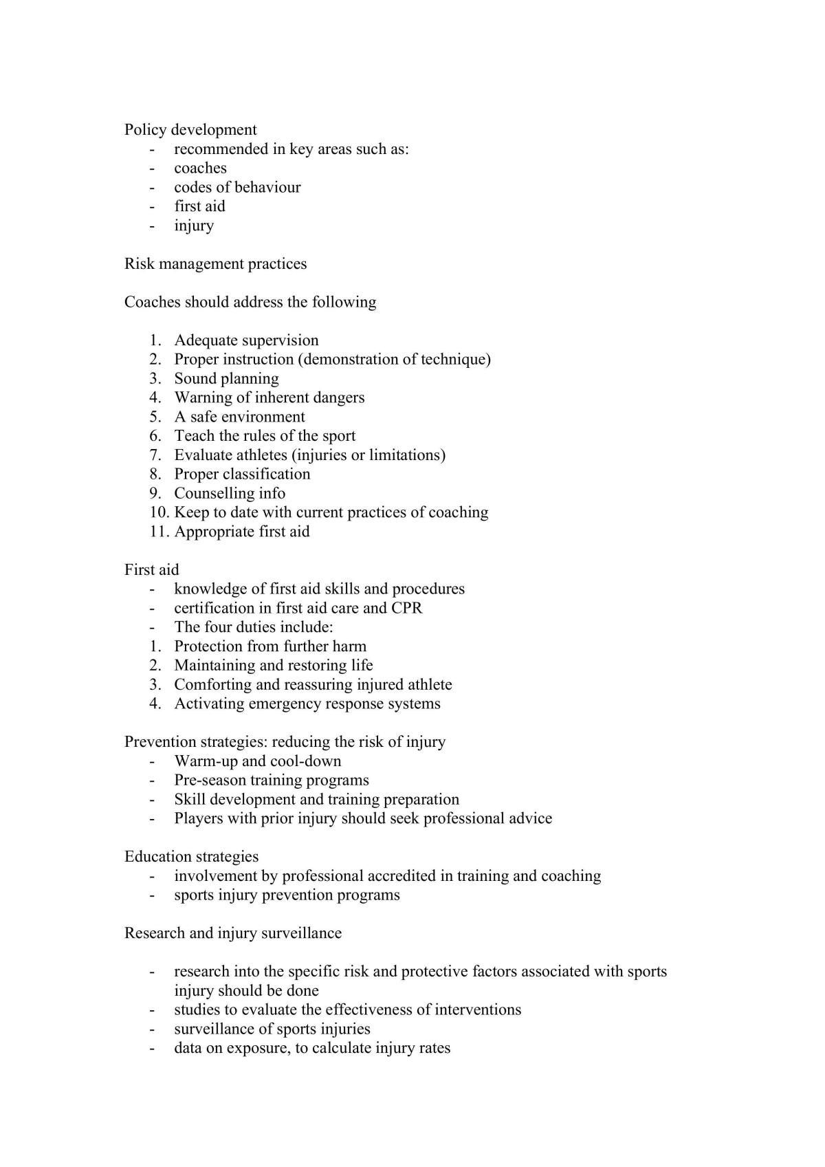 VCE Physical Eduction Unit 3 & 4 Full Notes - Page 13