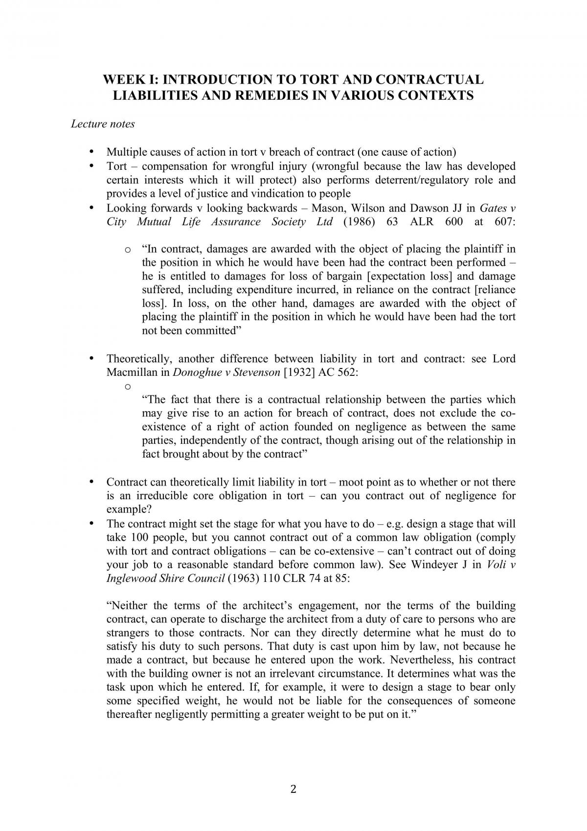Torts & Contracts II Final Notes - Page 2