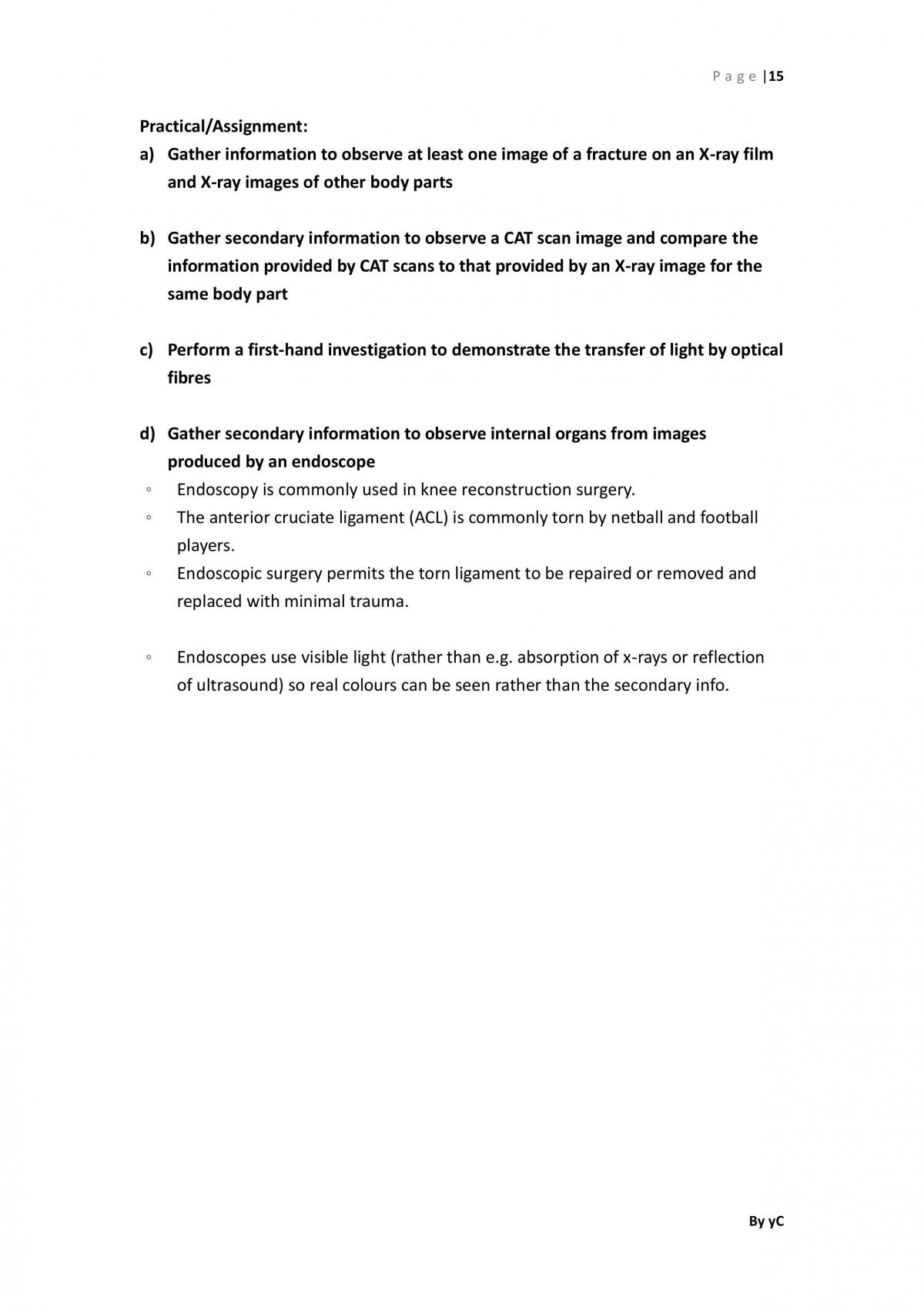 Medical Physics Module Notes - Page 15