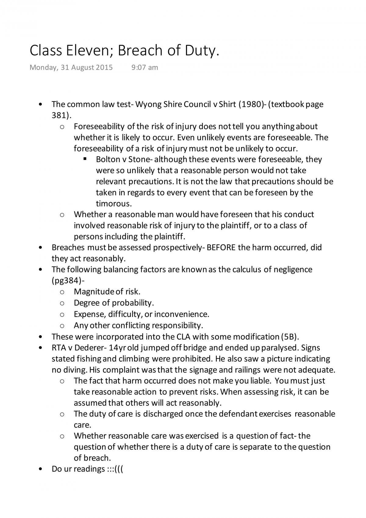 Torts Complete Class Notes - Page 34