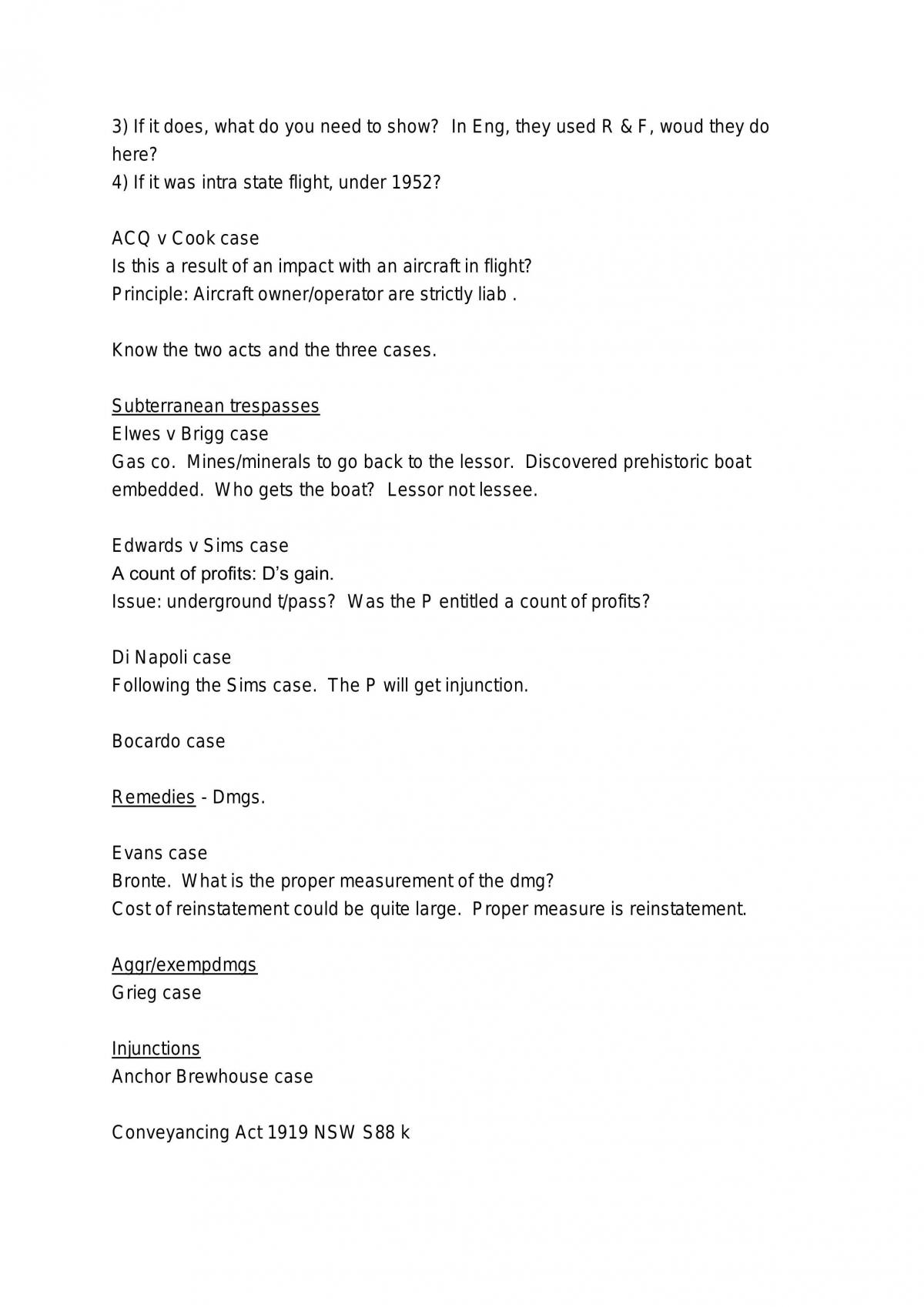 LAWS5001/1012 Torts Study Notes - Page 41