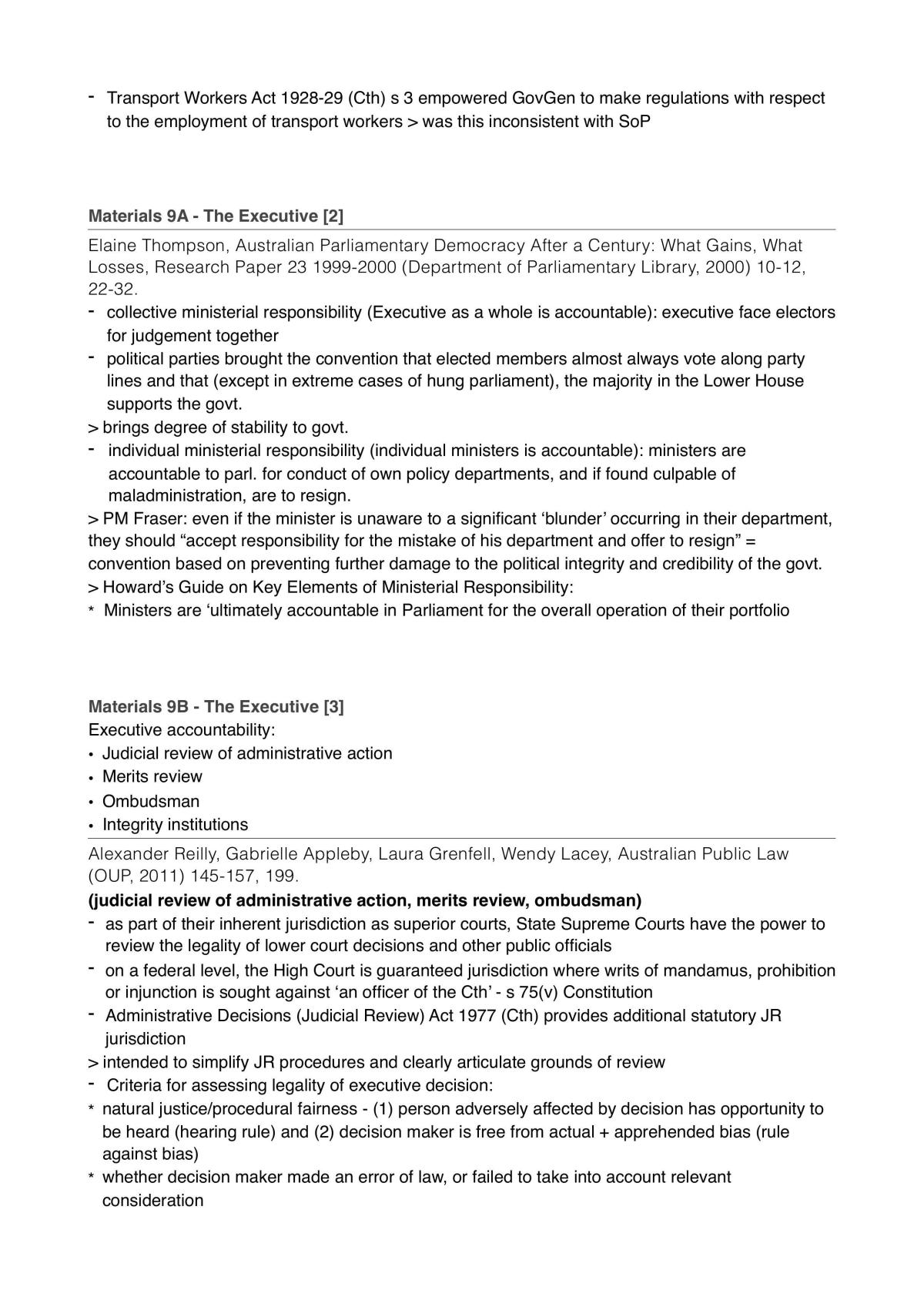 Complete Notes for Principles of Public Law - Page 20