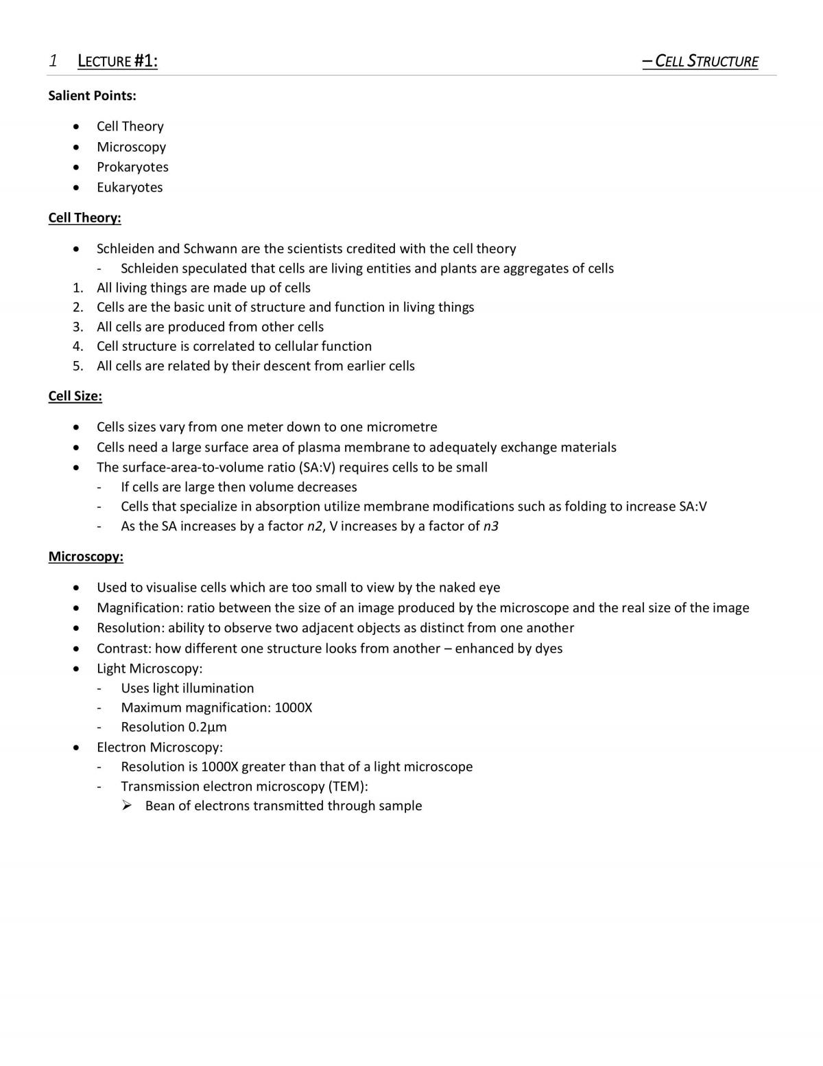 Cell Biology Study Notes - Page 3
