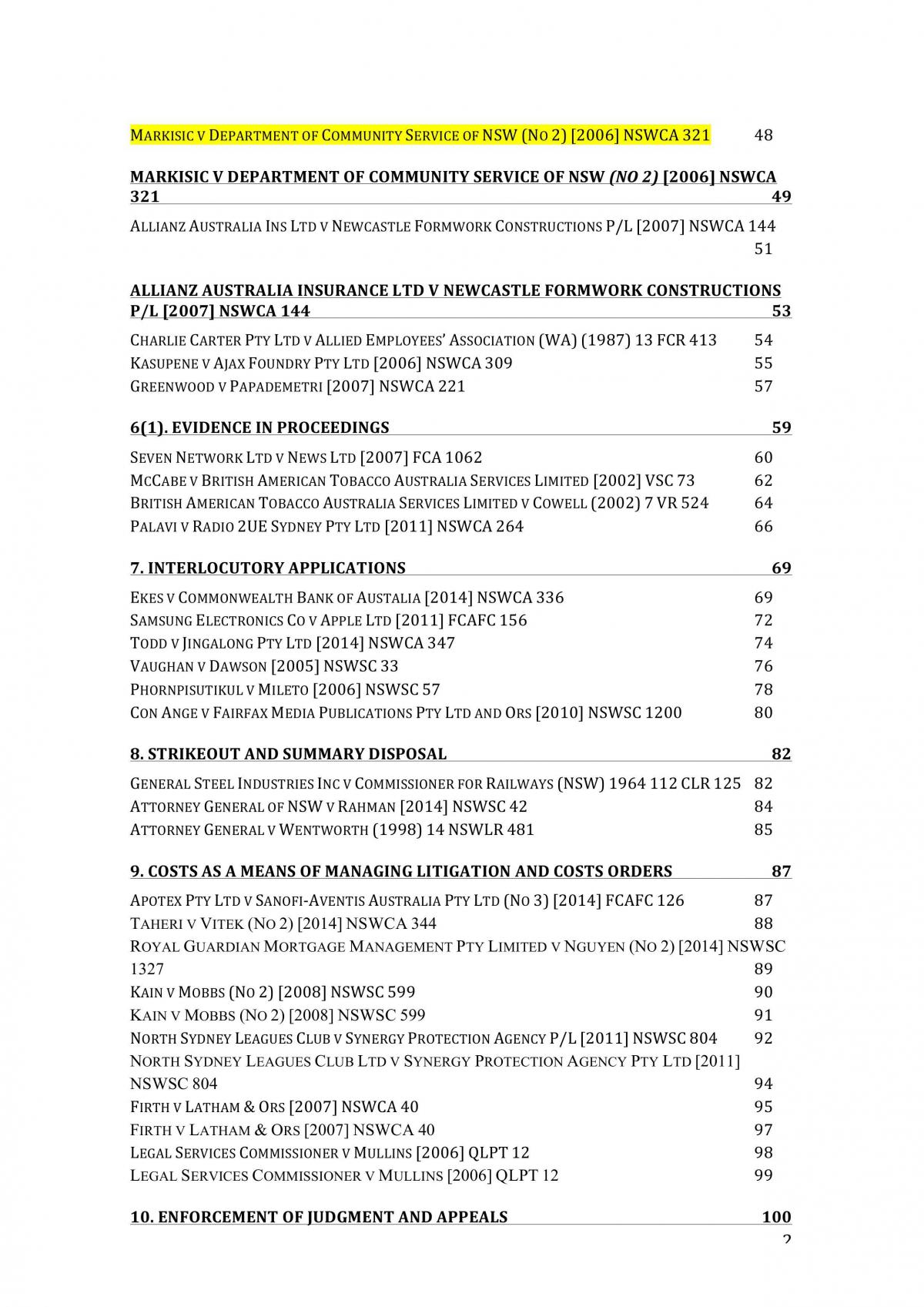 Civil Practice Case Exam Note - Page 2