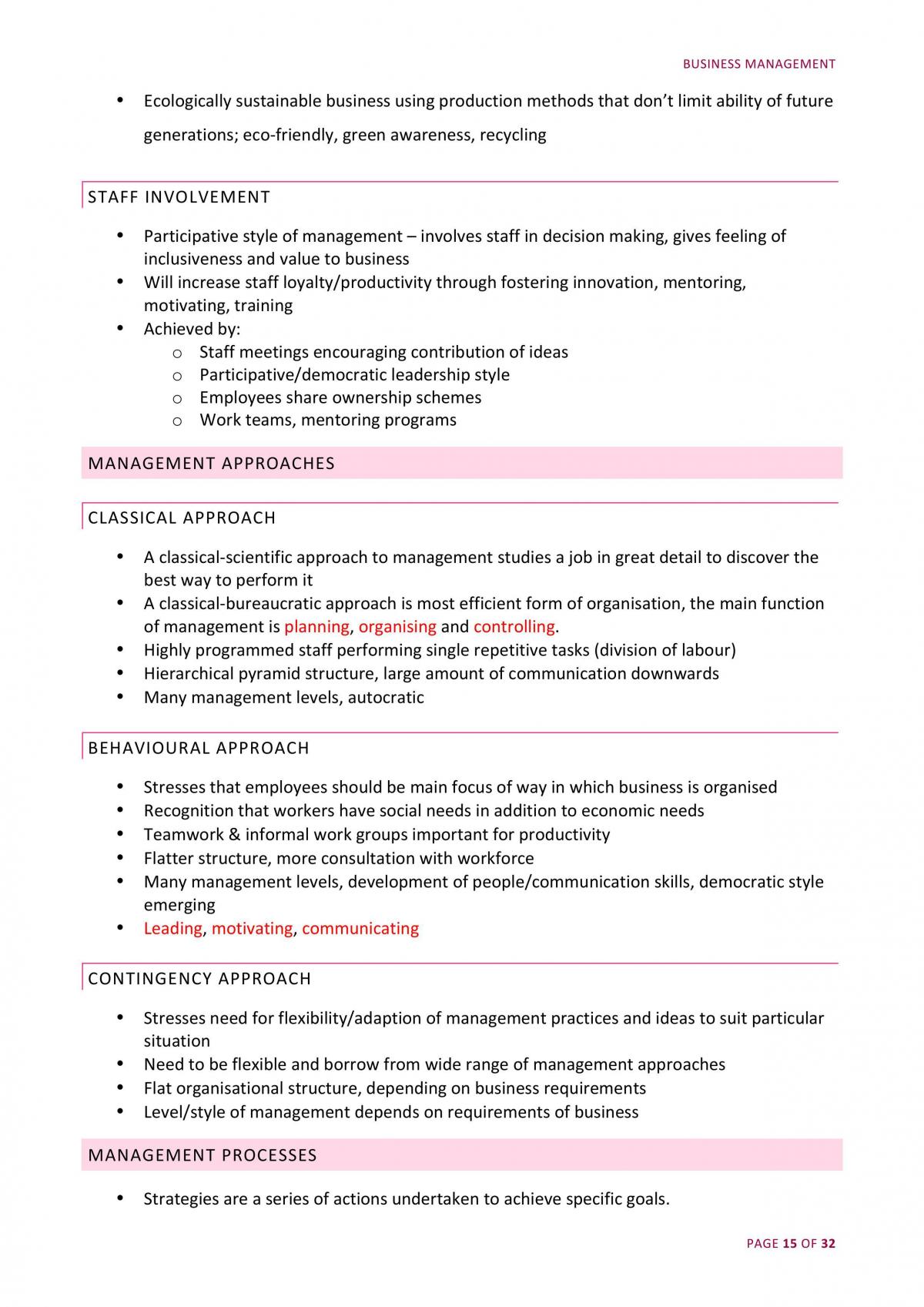 Year 11 Business Studies Notes - Page 16