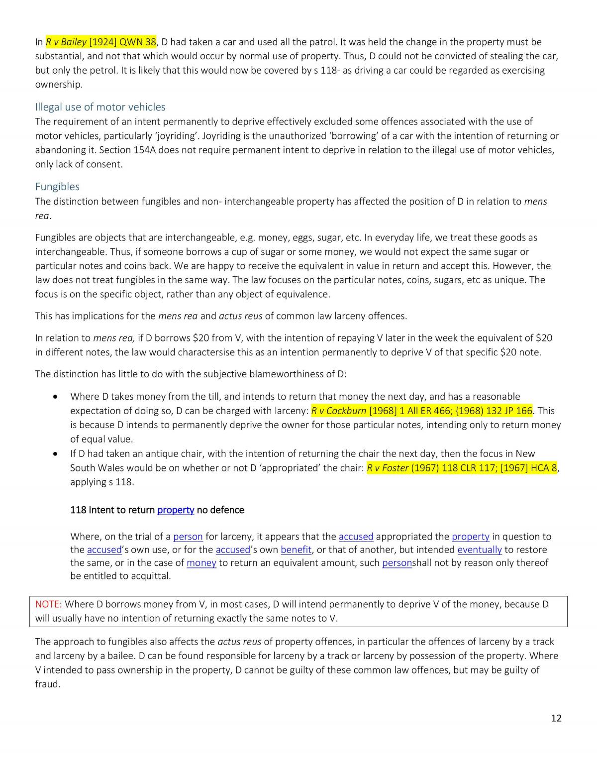 Larceny Full Notes  - Page 12
