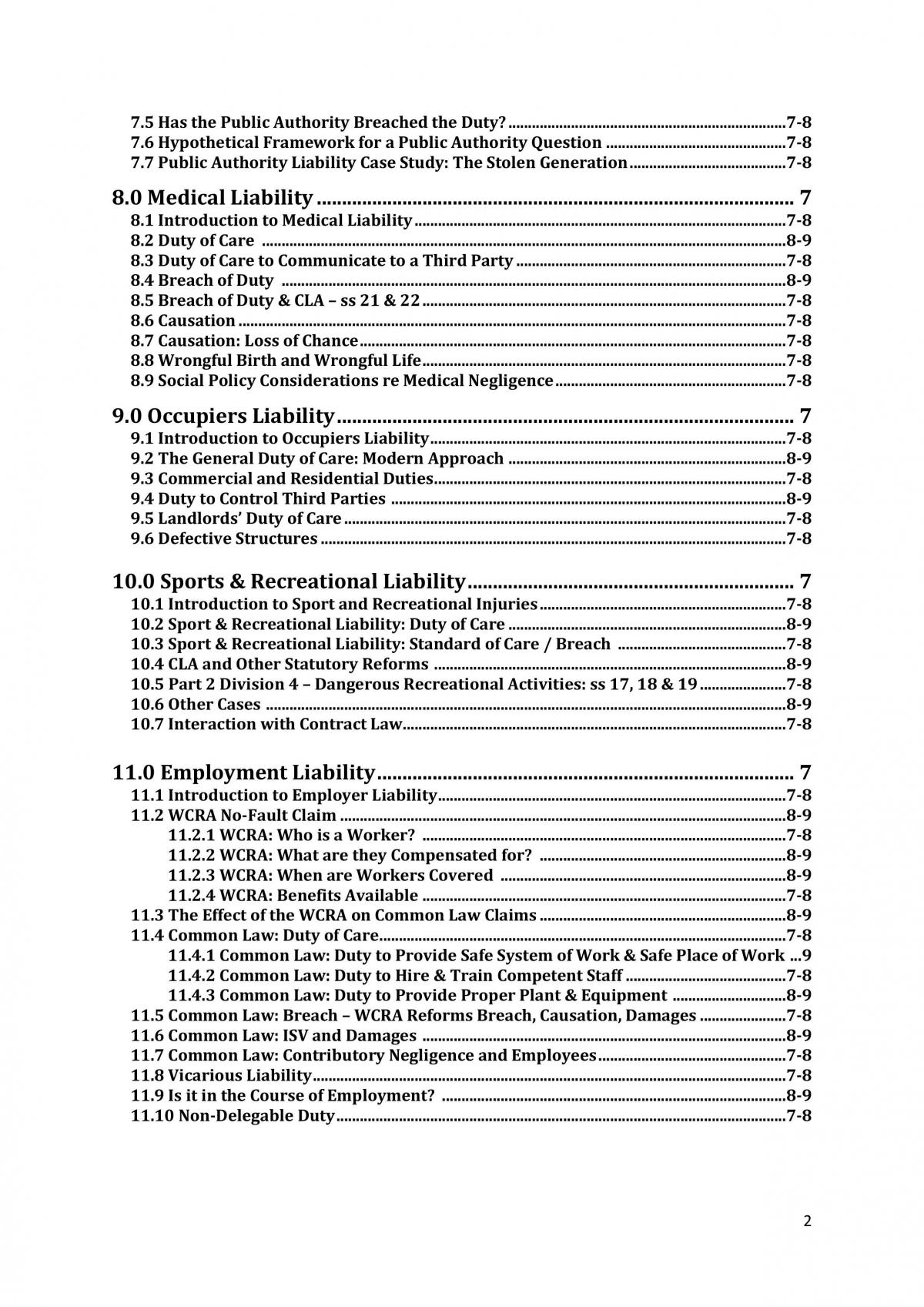 Complete Exam Notes Torts 2 - Page 2
