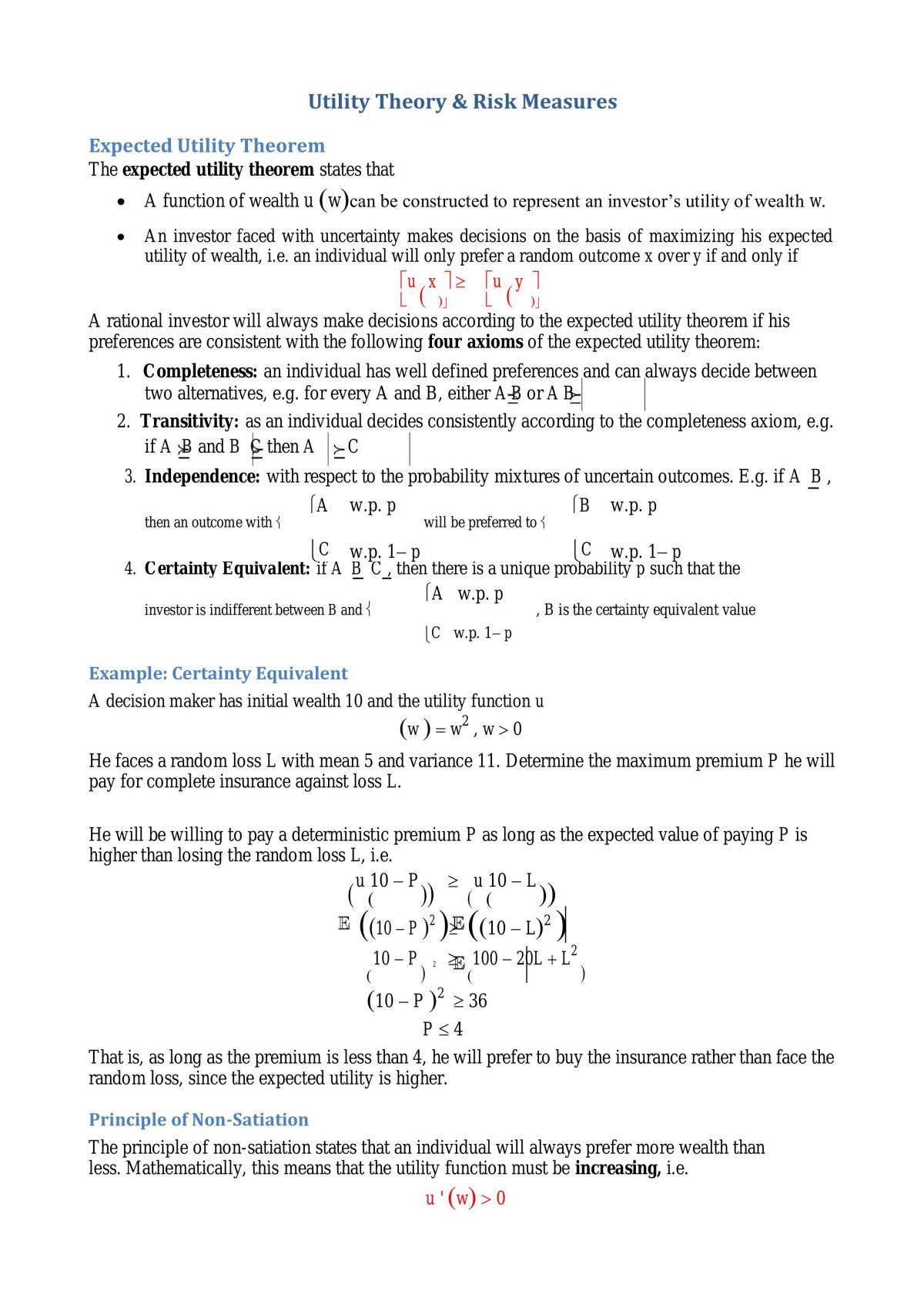 ACTL3182 Notes - Page 2
