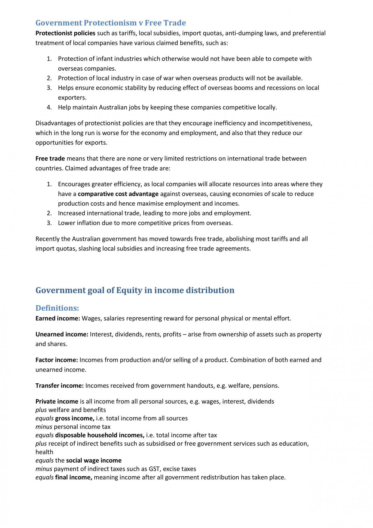Complete VCE Unit 3 & 4 Economics Notes! - Page 19