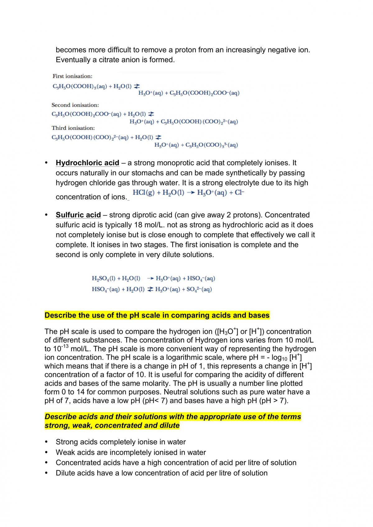 Chemistry Acidic Environment Syllabus Notes - Page 11