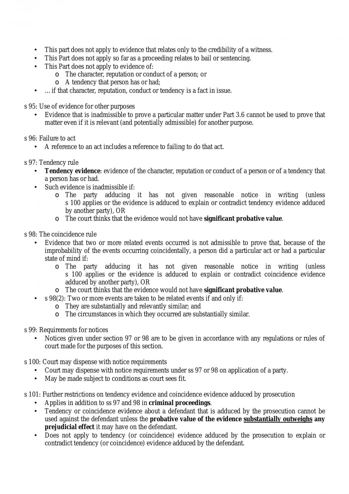 Evidence Law Complete Summary - Page 25