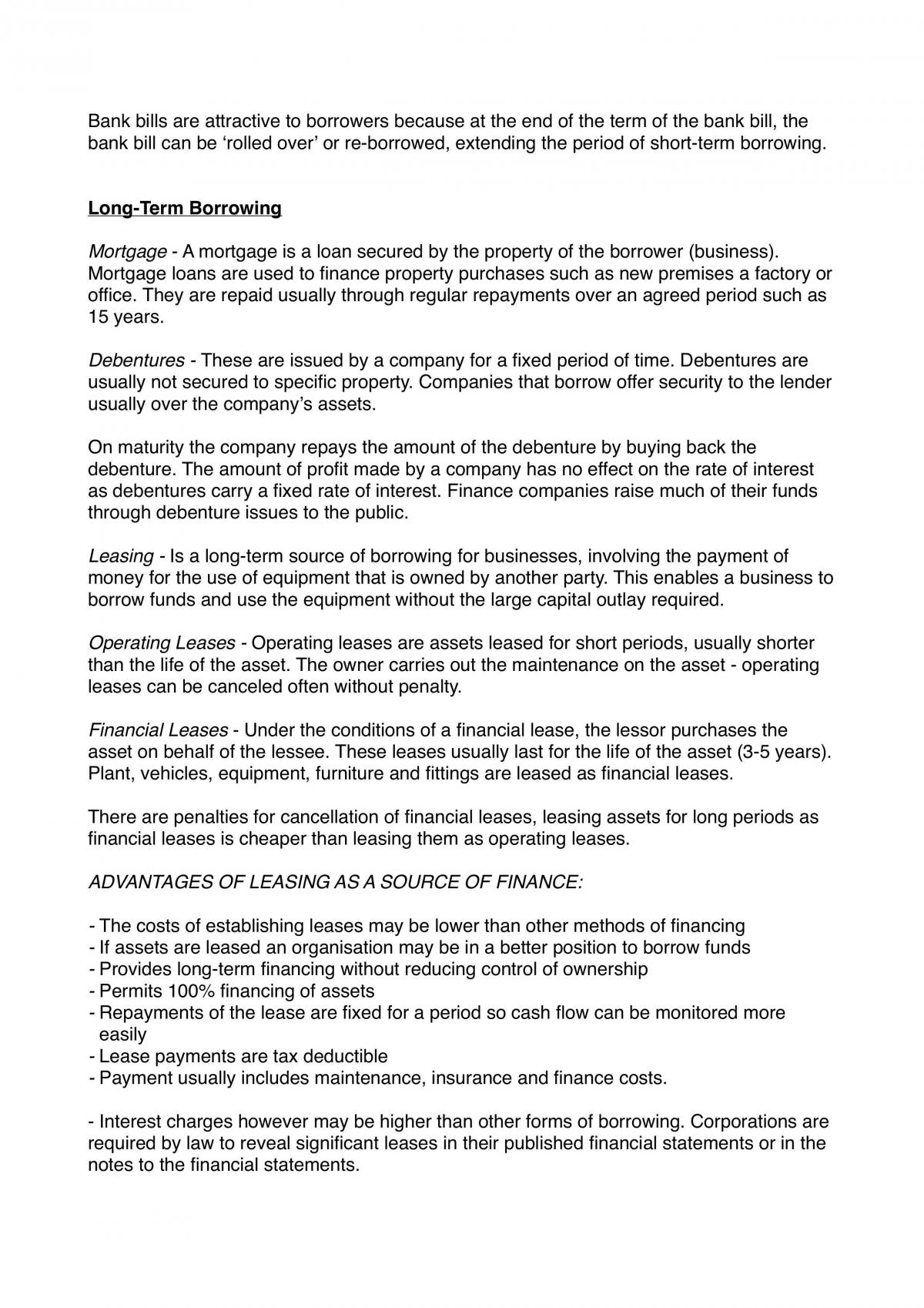 Finance Summary - Including worked examples - Page 13
