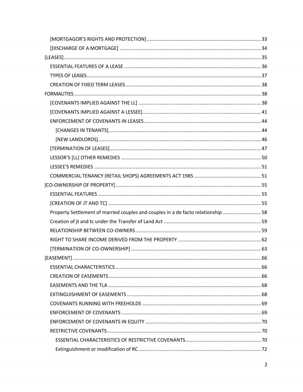 Property Exam Notes - Page 2