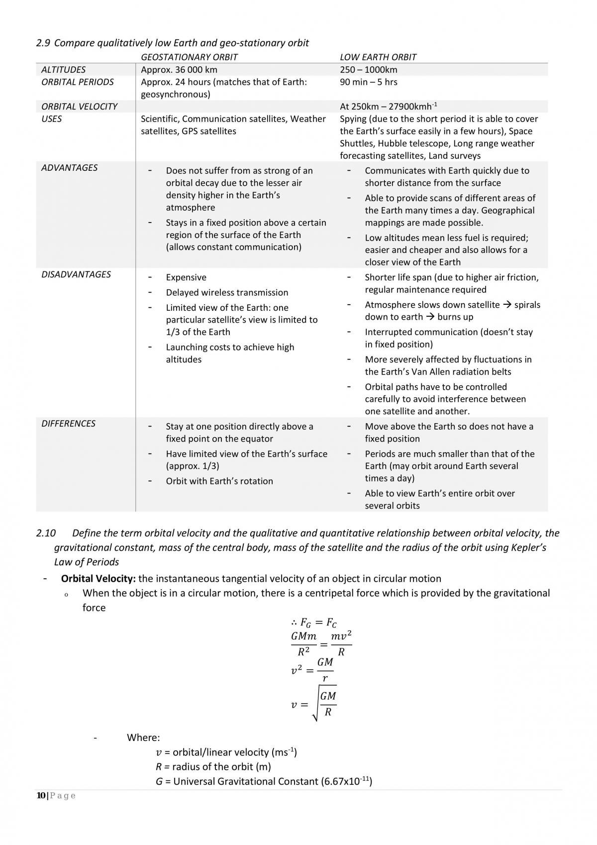 Physics - Space Notes - Page 10