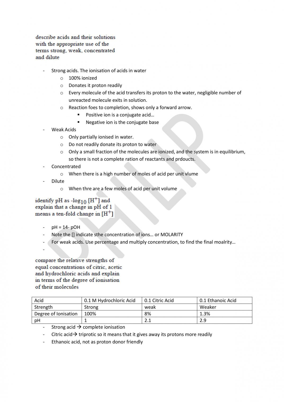 Acidic Environment Band 6 Notes - Page 10