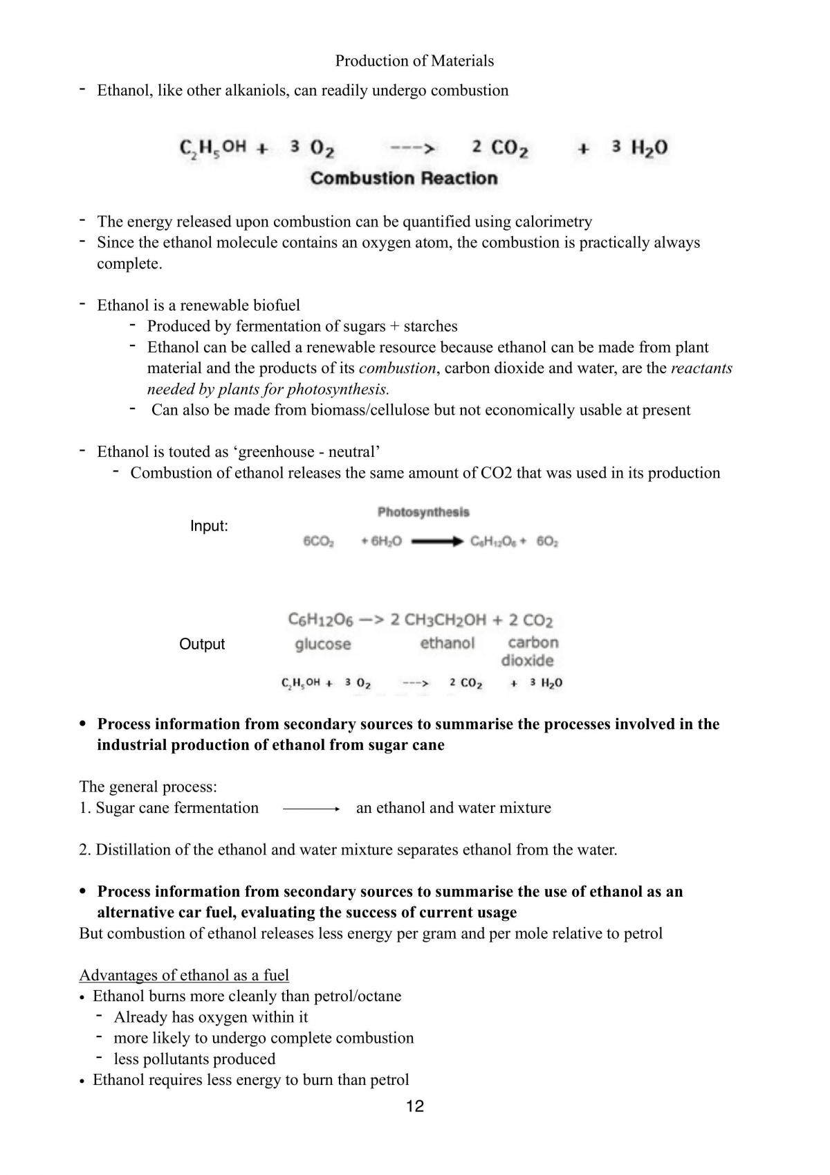 Year 12 HSC Chemistry: Production of Materials - Page 12