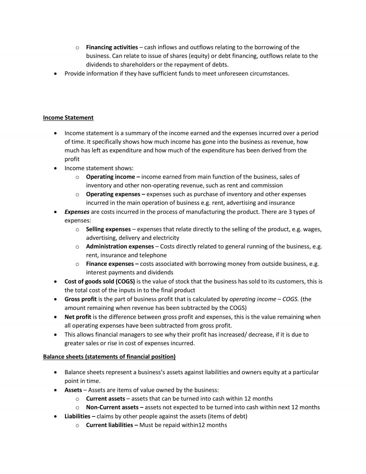 Finance Syllabus Notes - Page 11
