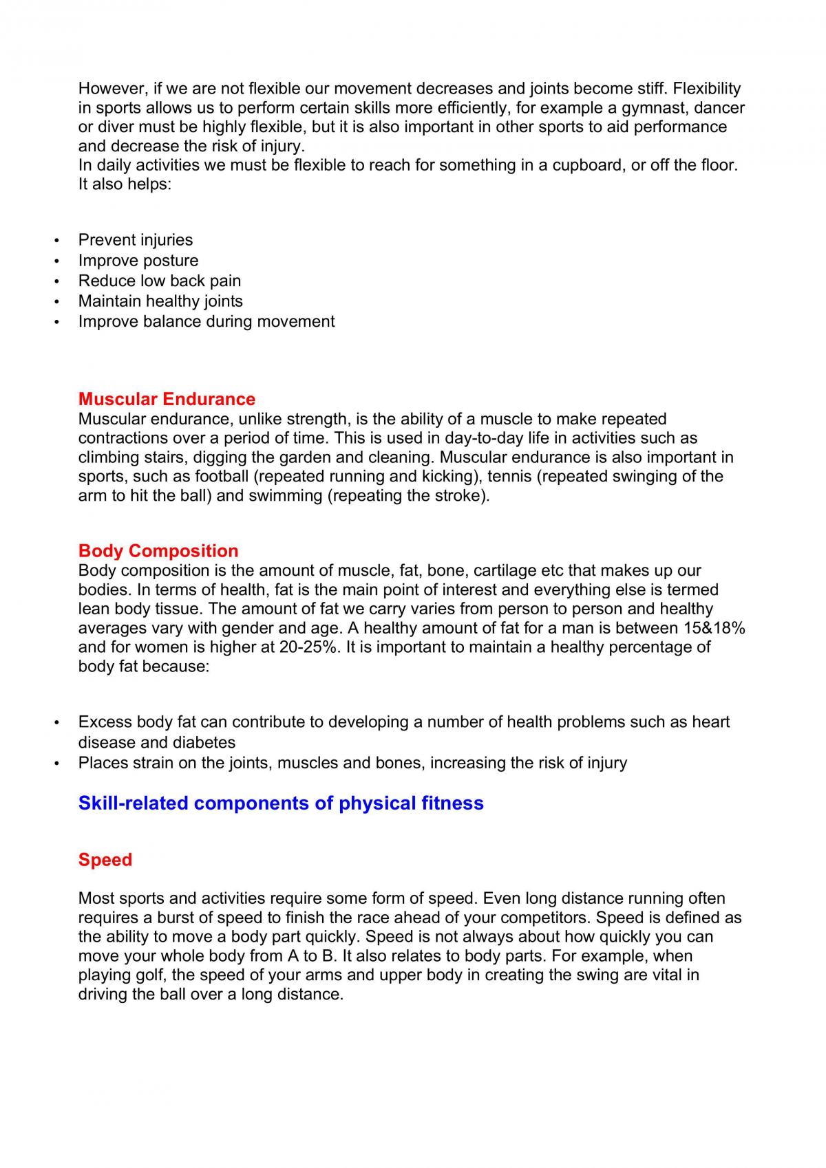 Study Notes Body in Motion - Page 10