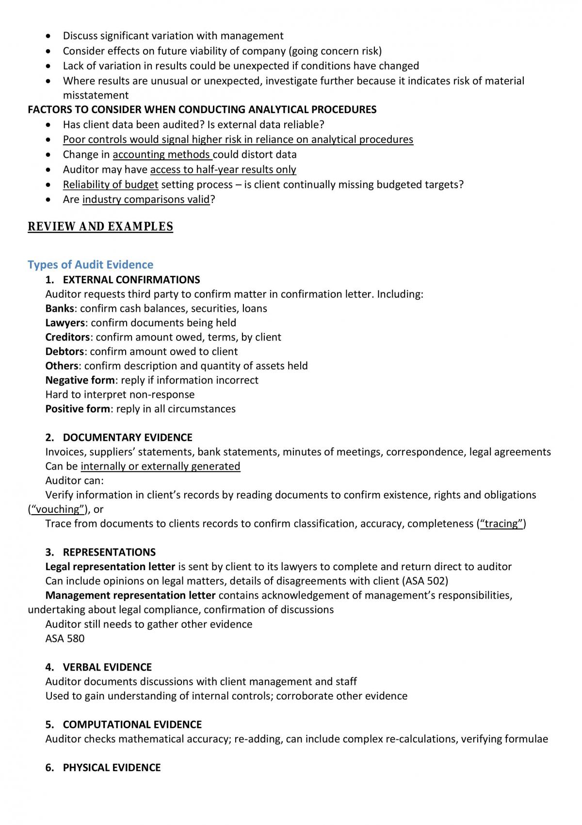 Assurance Services and Audit Notes - Page 16