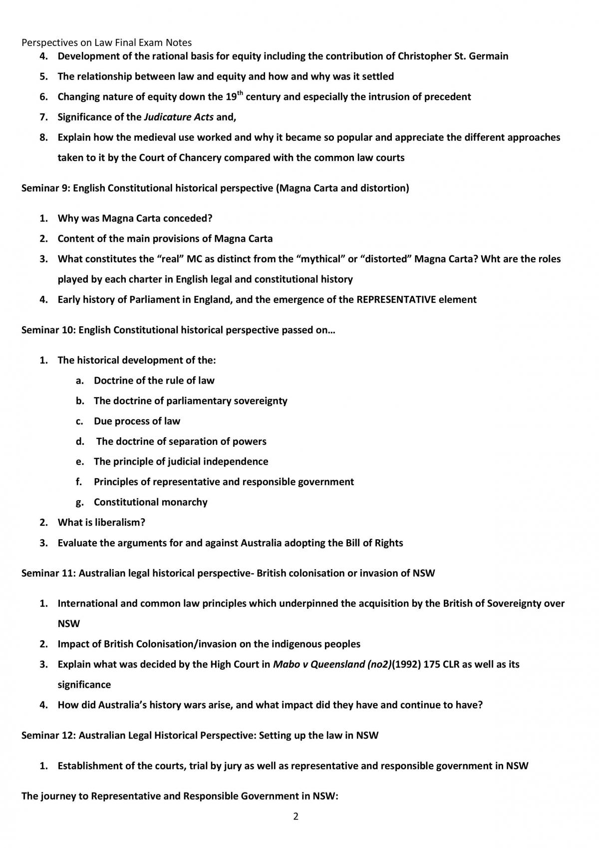 INDEPTH NOTES PERSPECTIVES ON LAW - Page 2