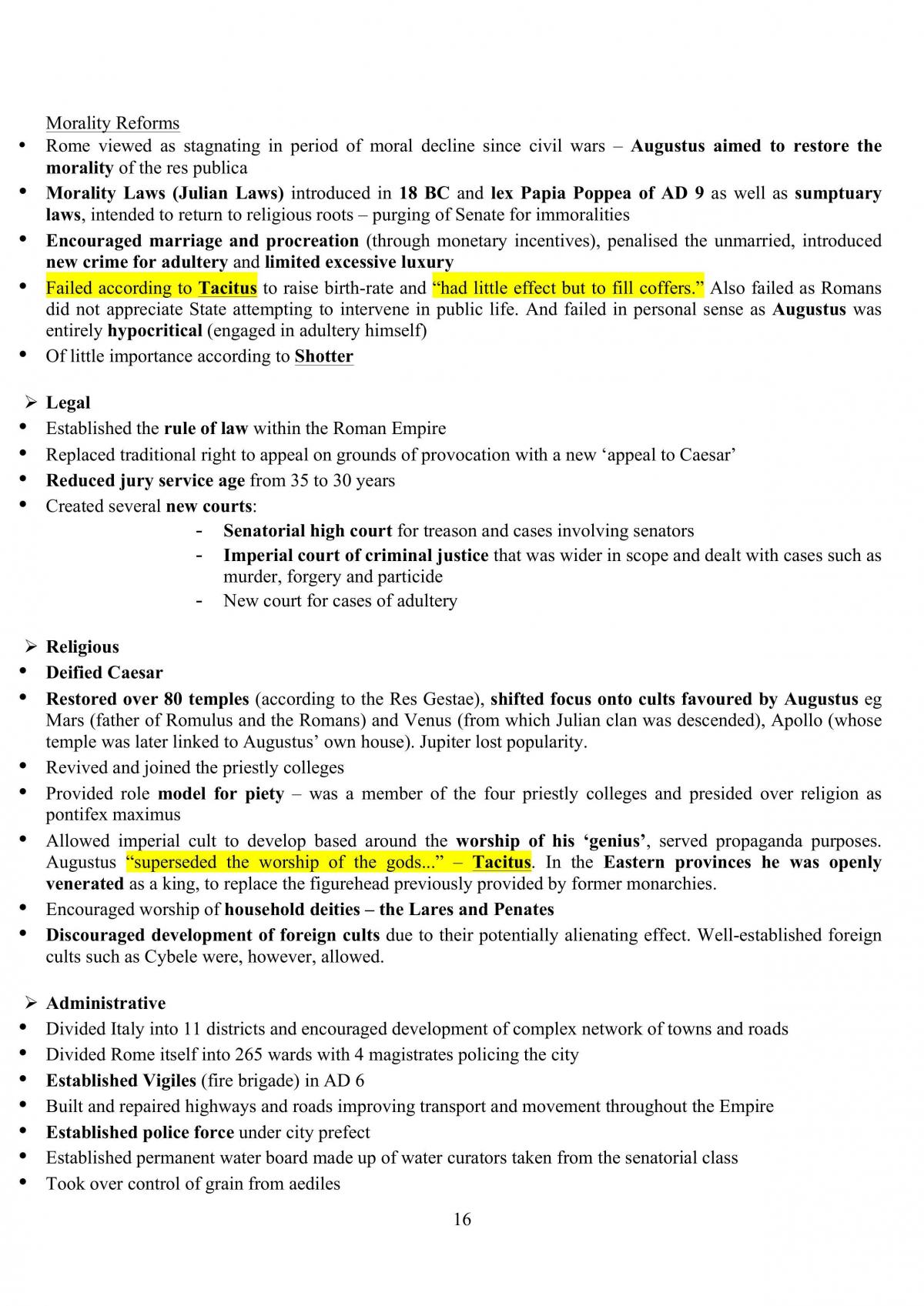 Augustan Age HSC Full Notes  - Page 16