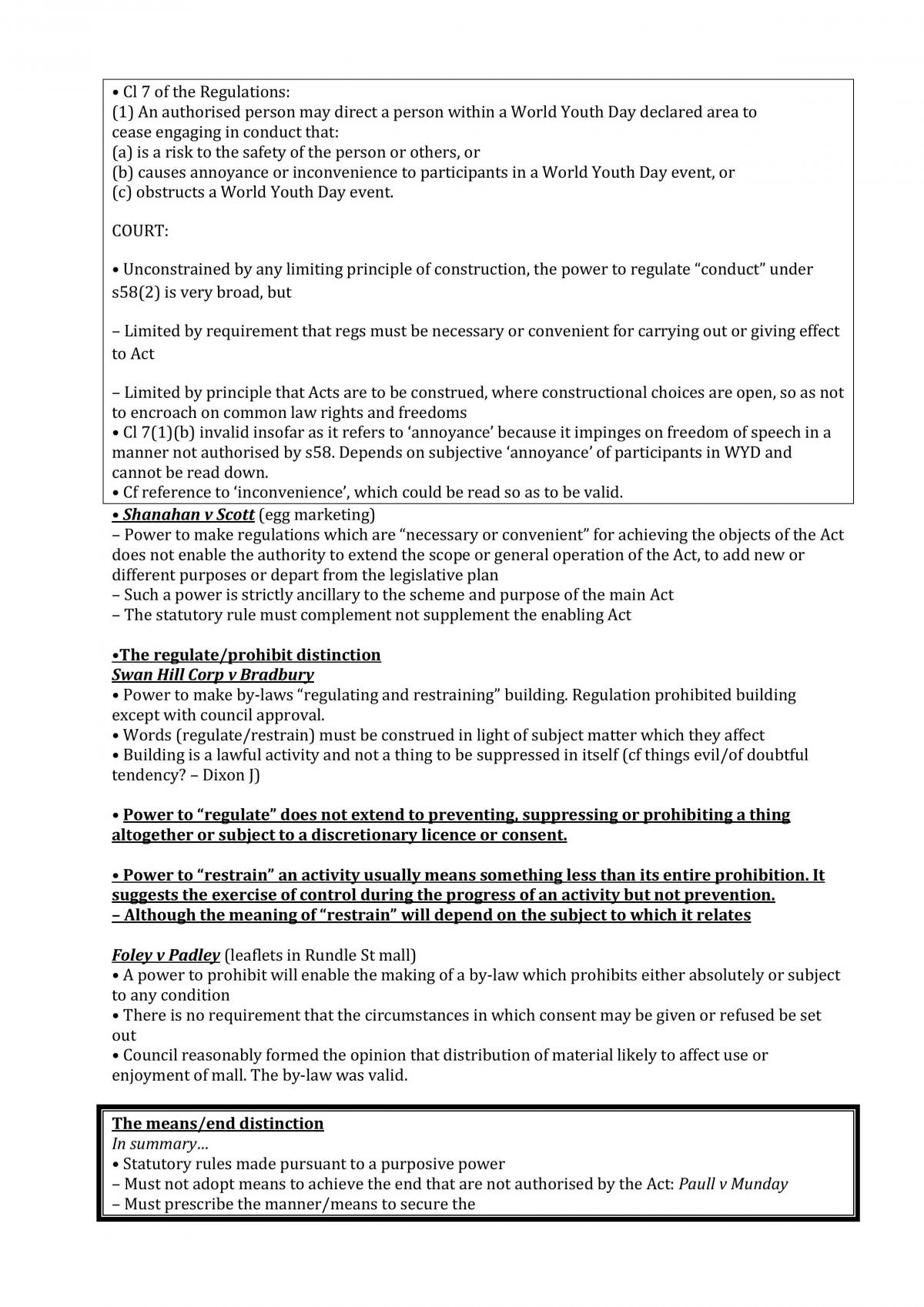Administrative Law final notes - Page 21