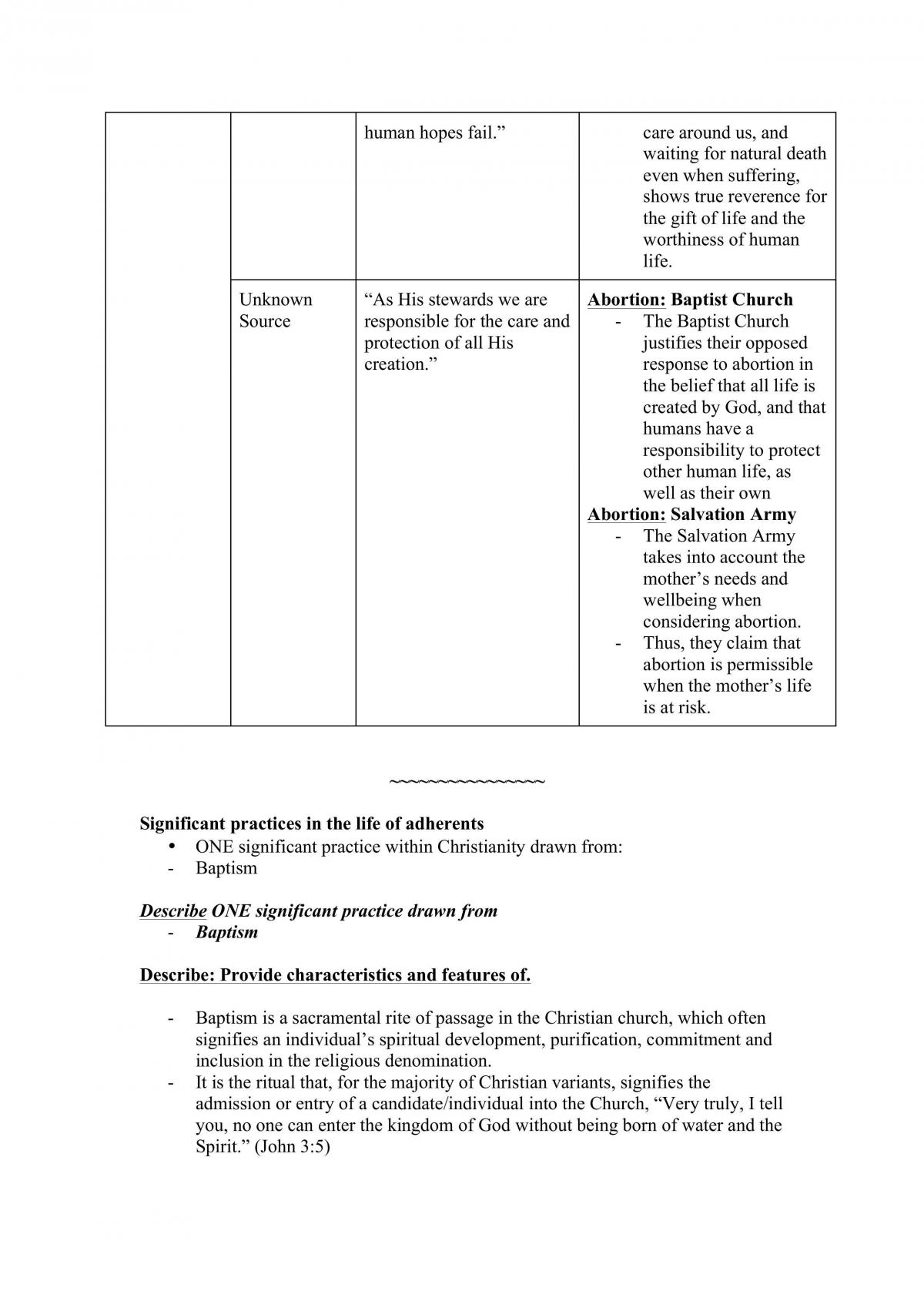 Christianity Study Notes  - Page 10