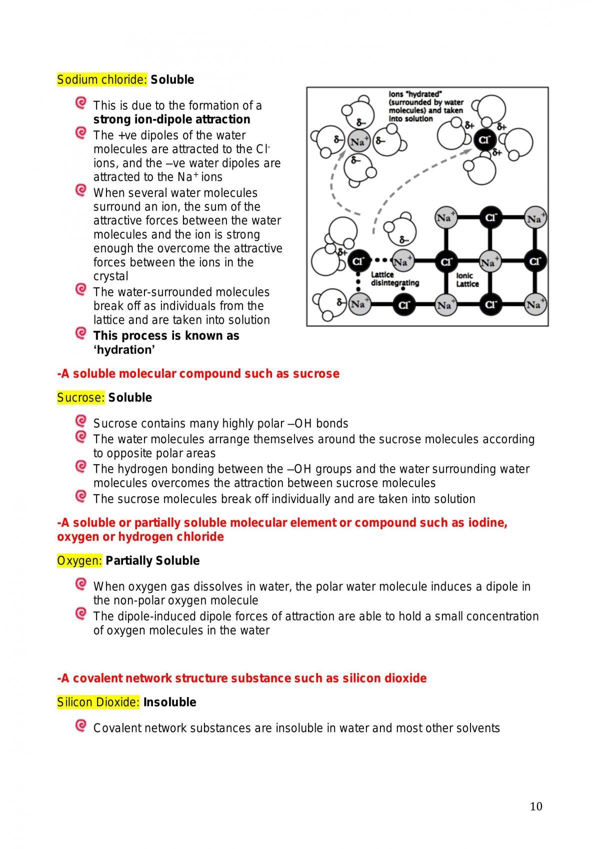 Year 11 Chemistry Study Notes: Module 3 (Water) - Page 10