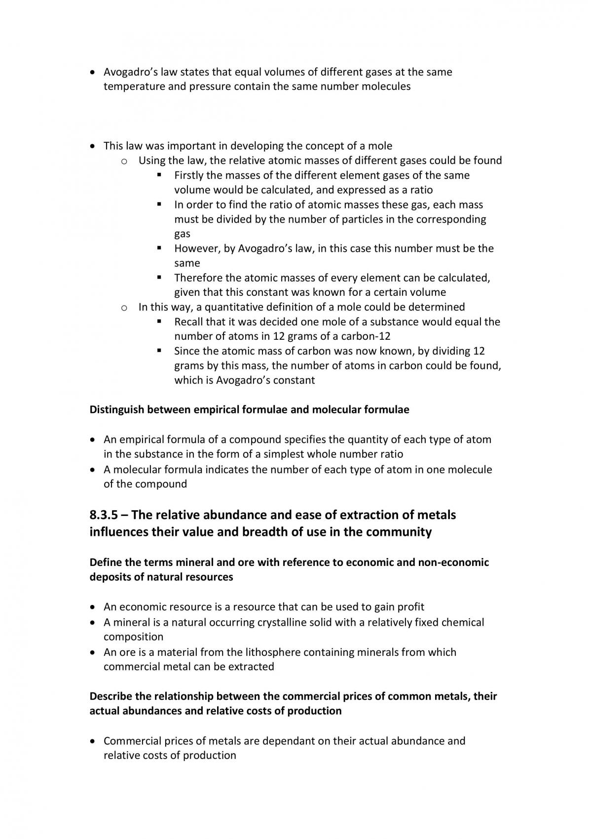 Preliminary Chemistry Notes - Page 29