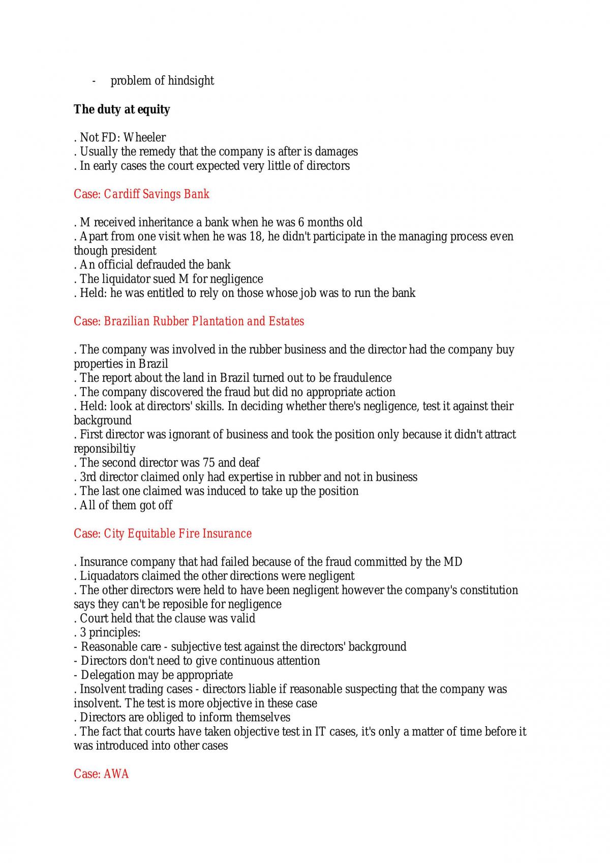 Case summaries and notes - Page 17