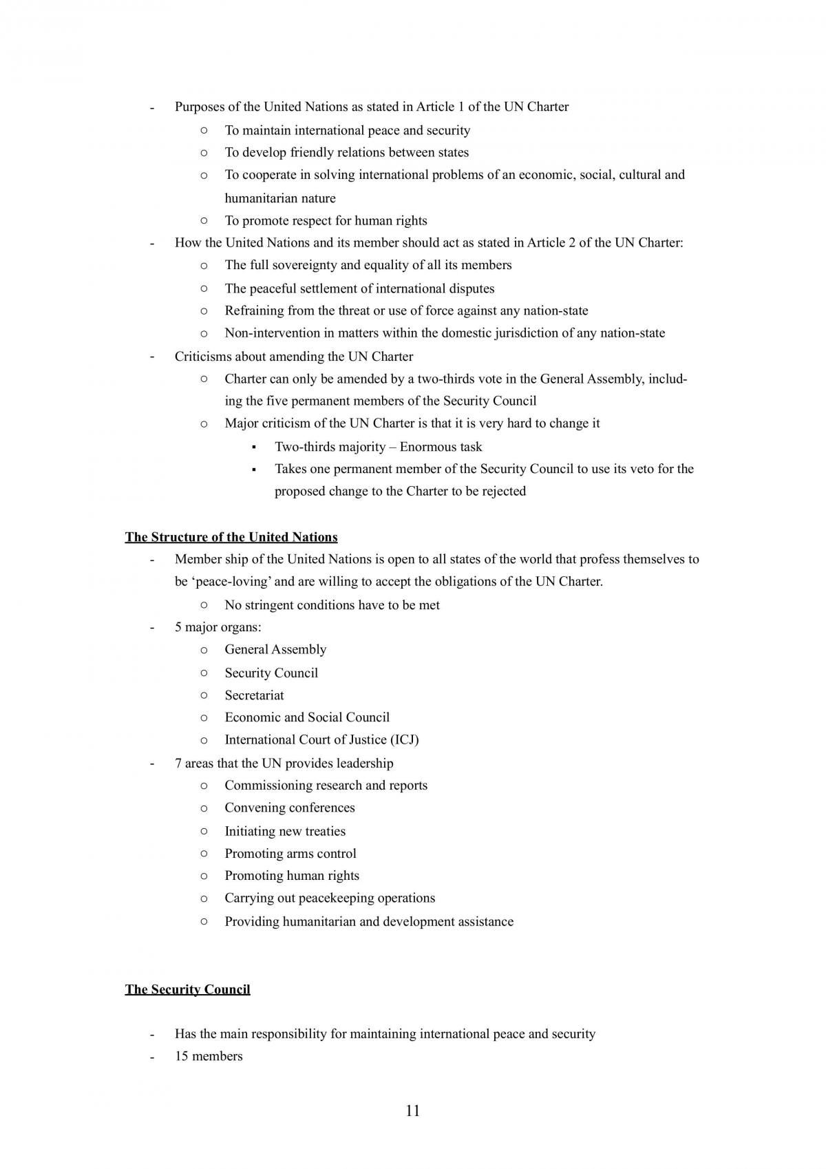 World Order Complete Syllabus Notes - Page 11