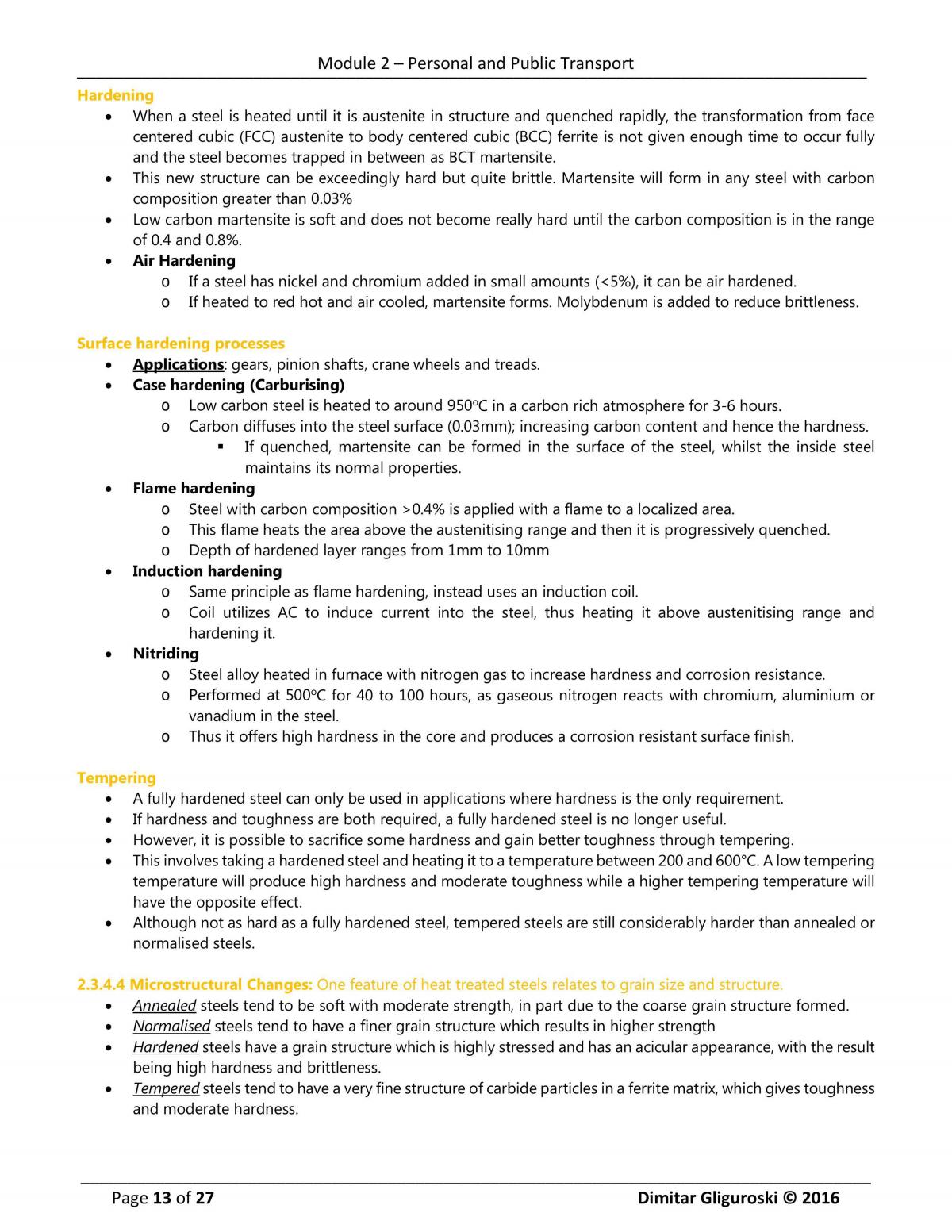 Engineering studies - Module 2 - Personal and public transport  - Page 13