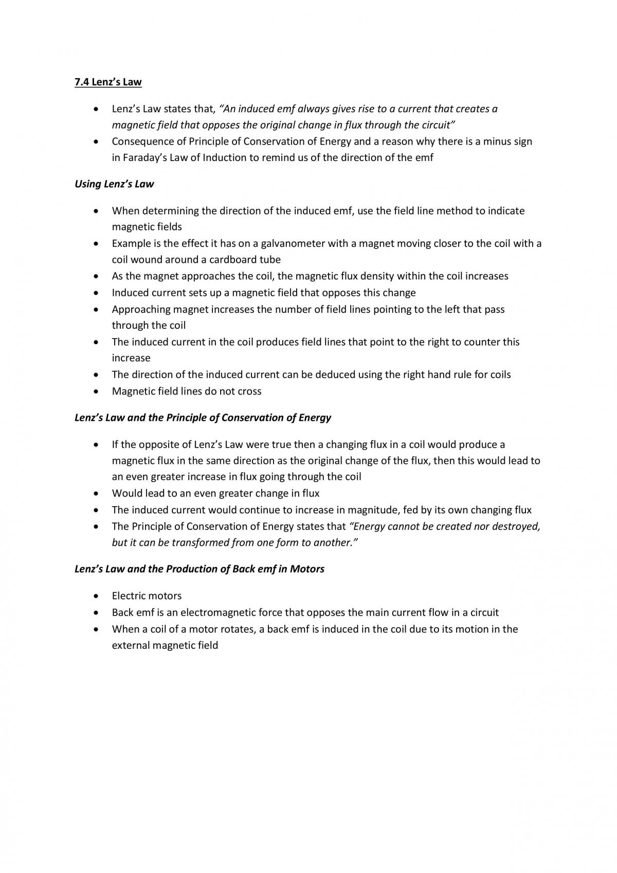 Motors and Generators HSC Notes - Page 10