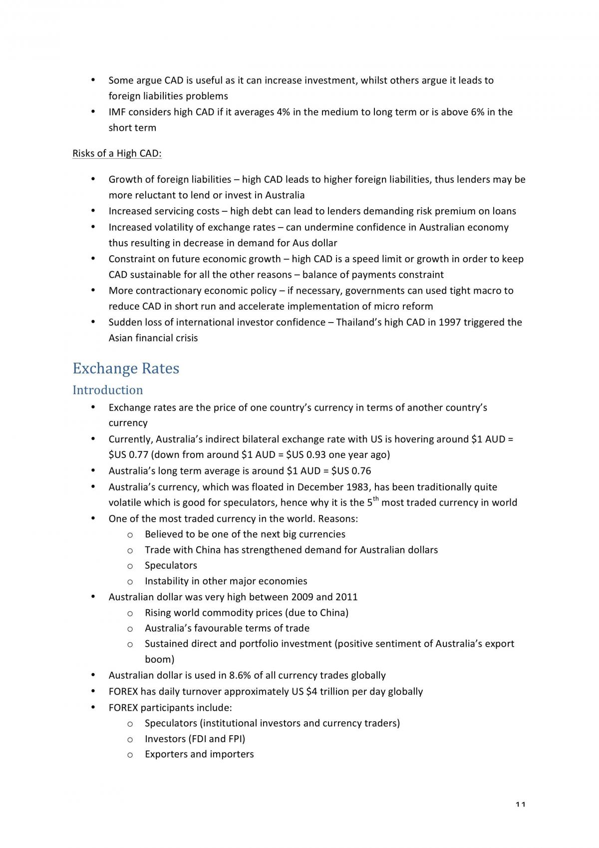 HSC Economics Topic 2 Note Set - Page 11