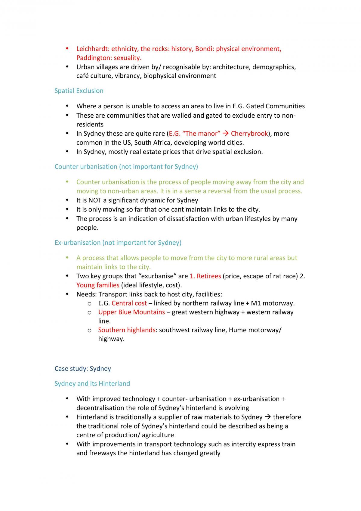 Urban Places Study Notes - Page 11