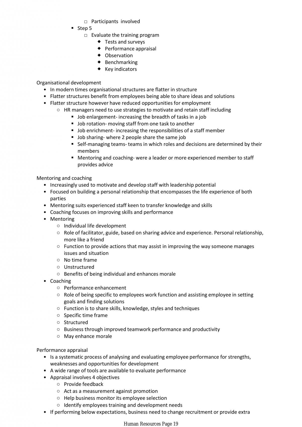 Syllabus notes, Human Resources complete - Page 19