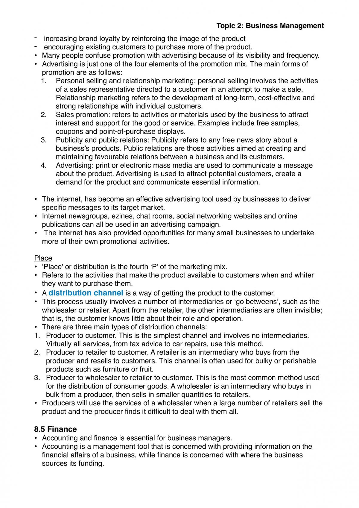 Prelim Notes: Ch 8 Management Processes - Page 11