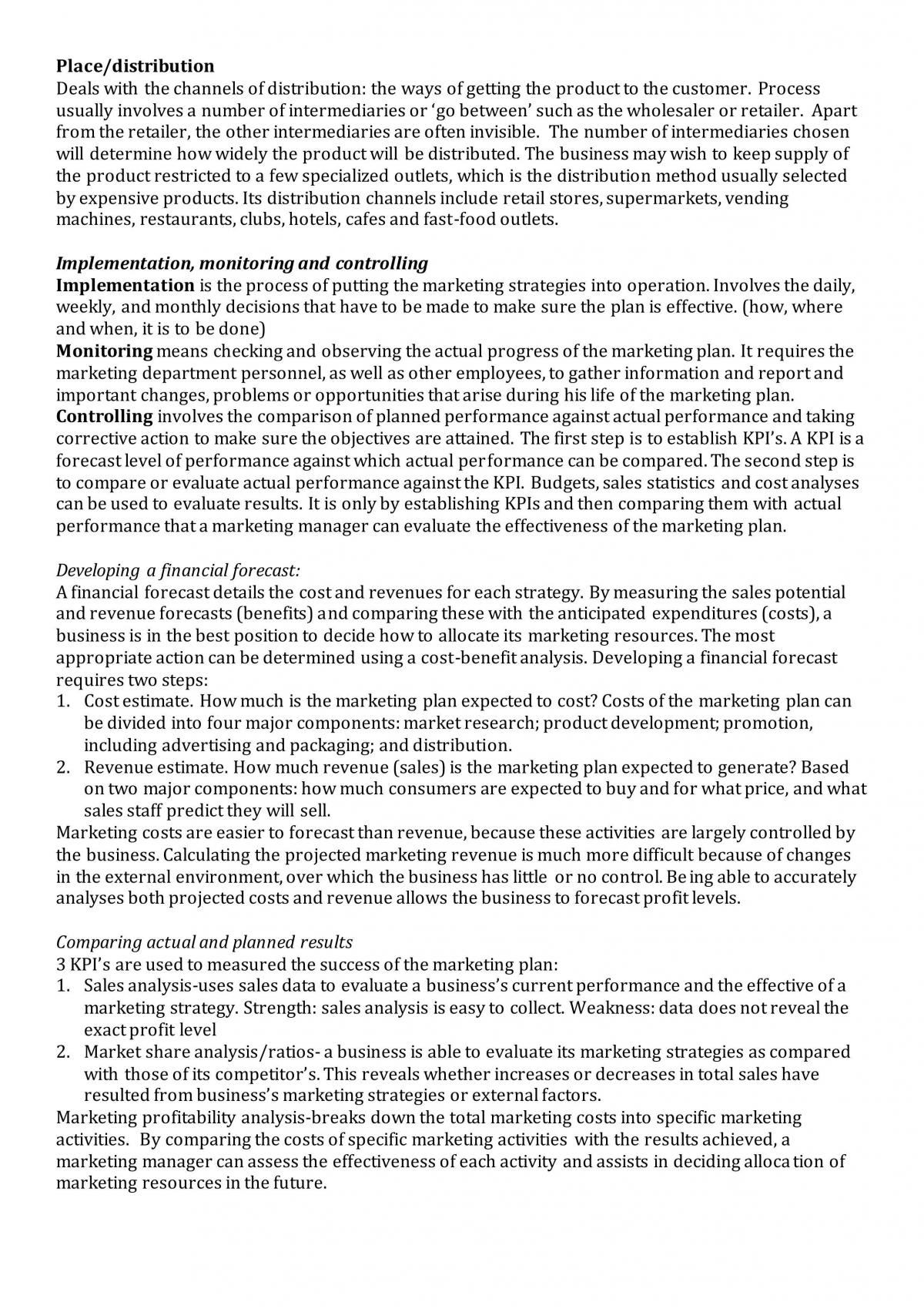 Marketing Summary Notes - Page 11