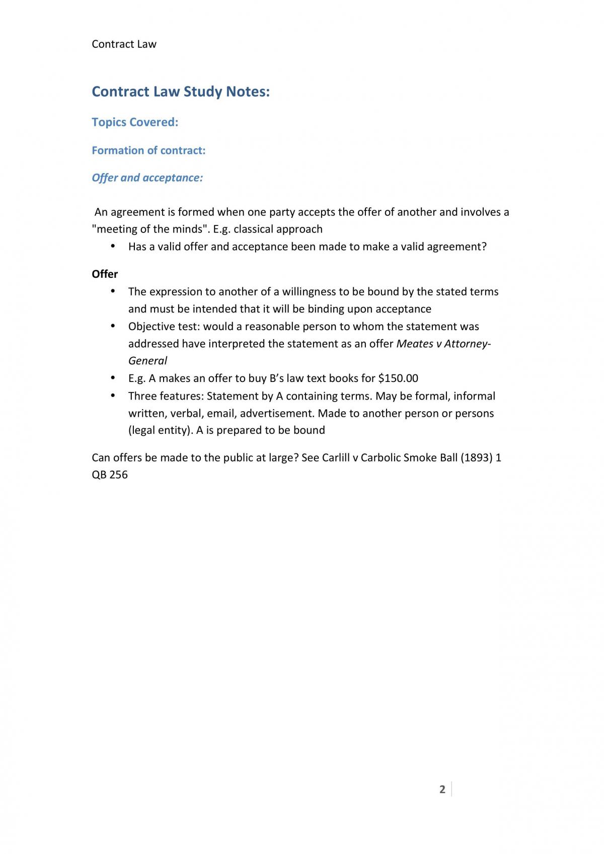 Contract Law full notes - Page 2