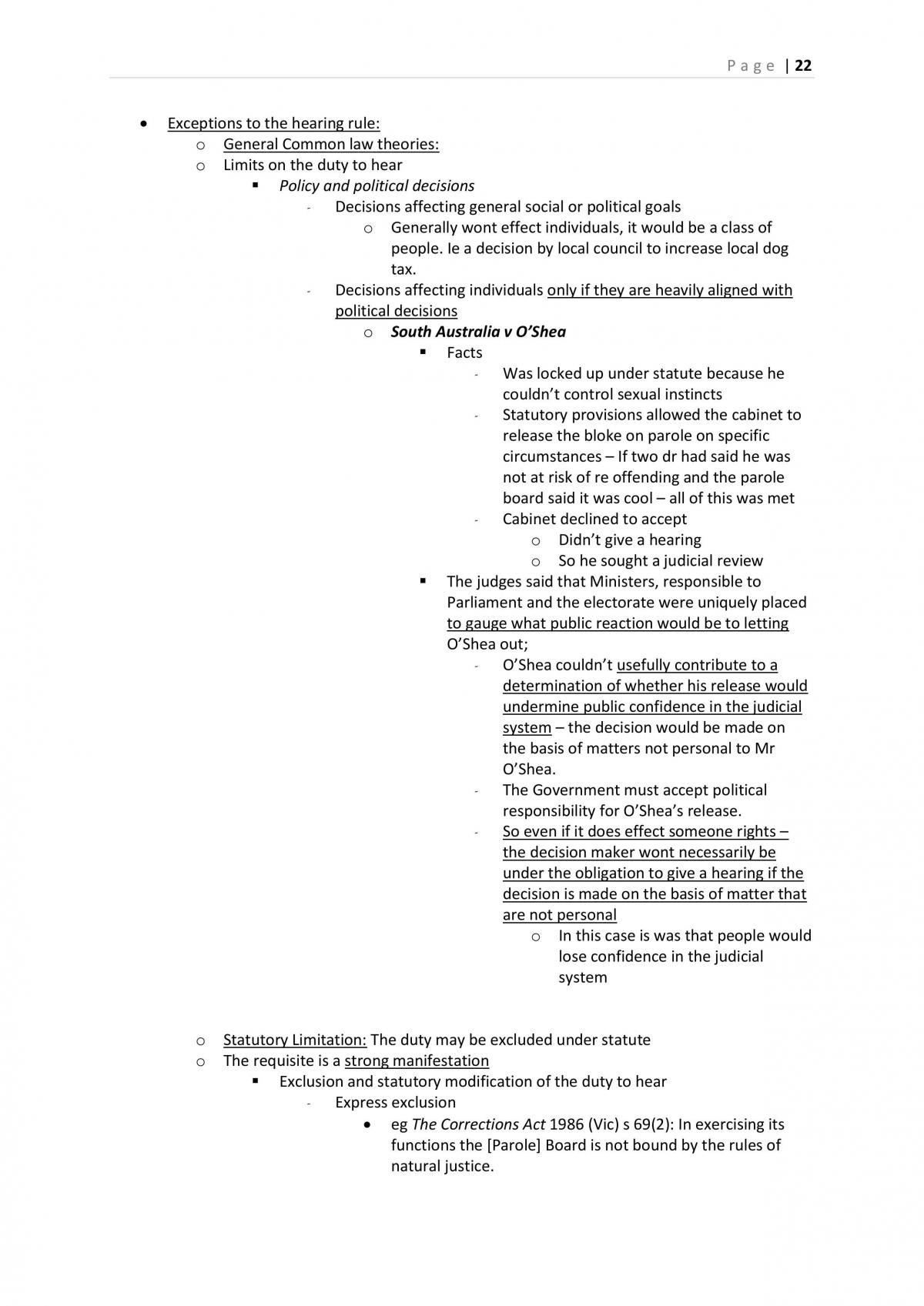 Administrative Law: Study Notes - Page 22