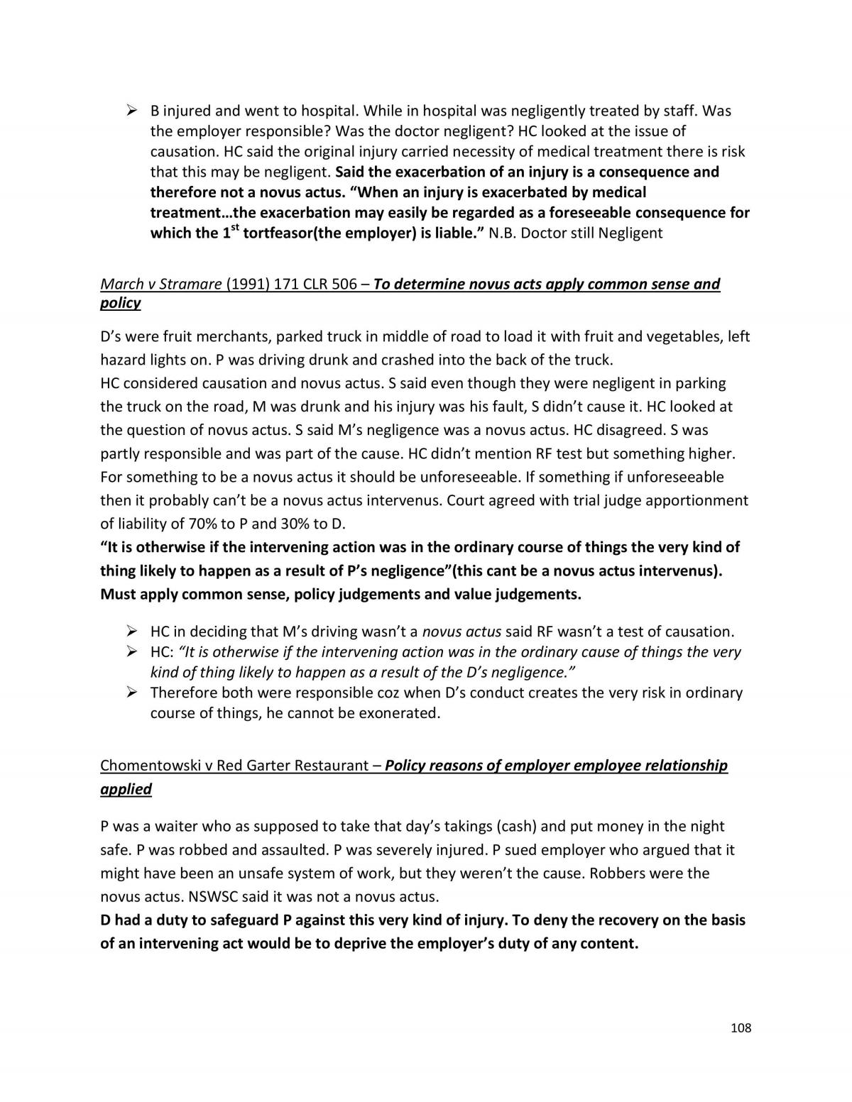 Torts Summary - Page 108
