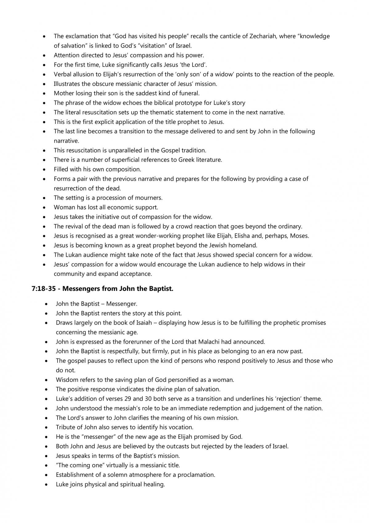 Exegetical Notes - Gospel of Luke - Page 11