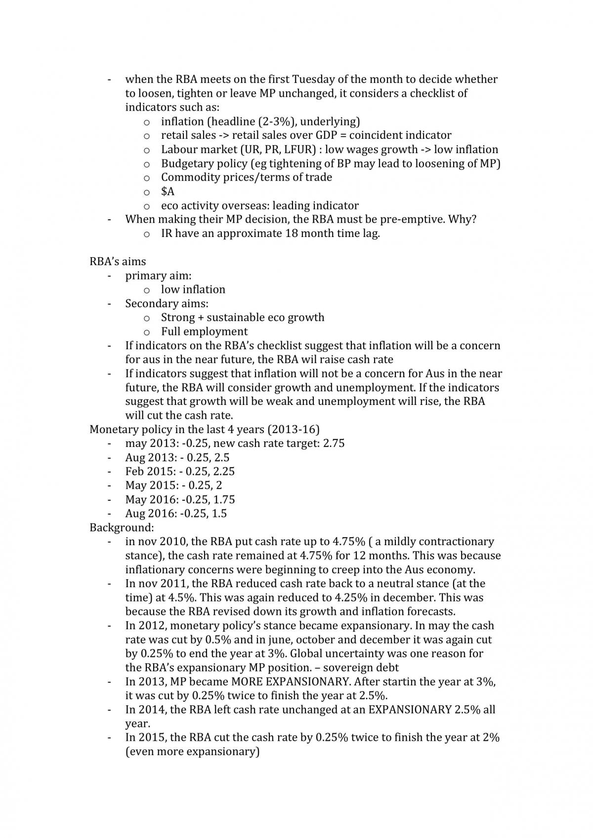 Unit 4 Economics Notes - Page 17