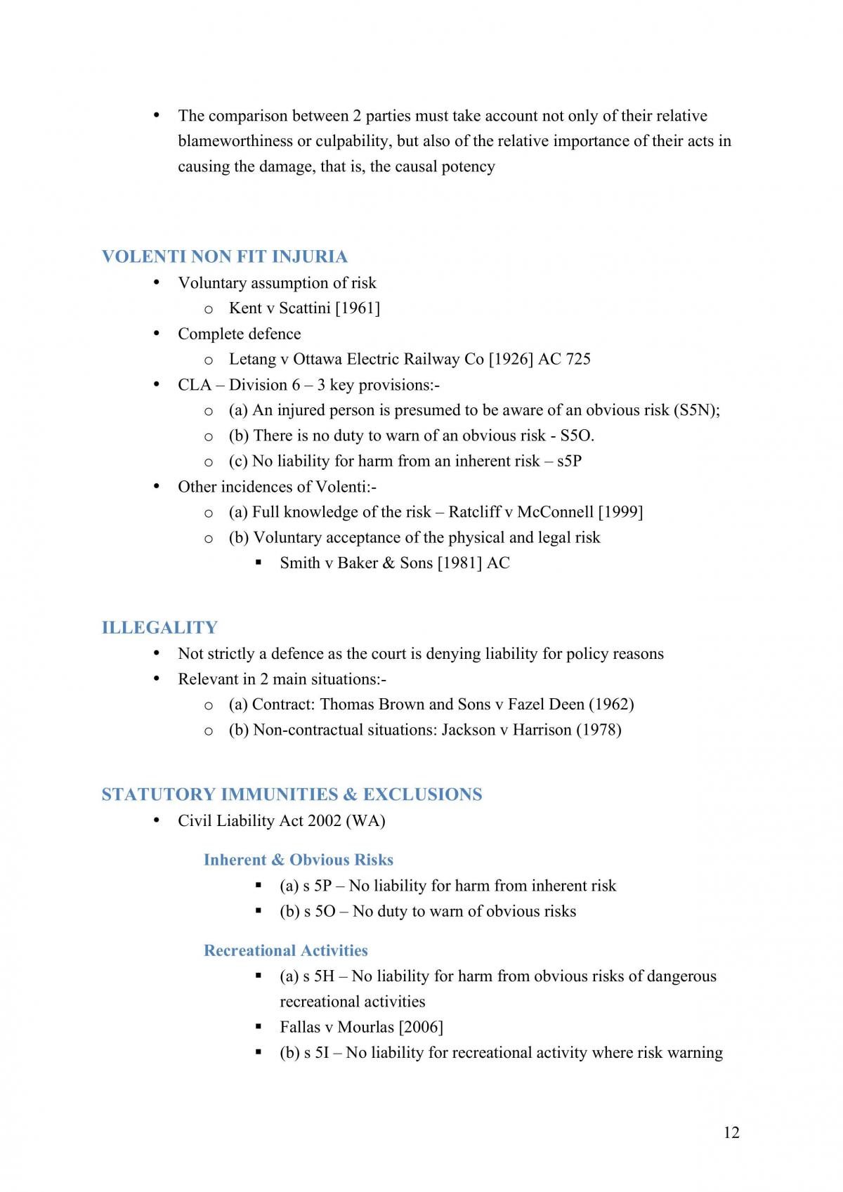 Torts A - Page 12