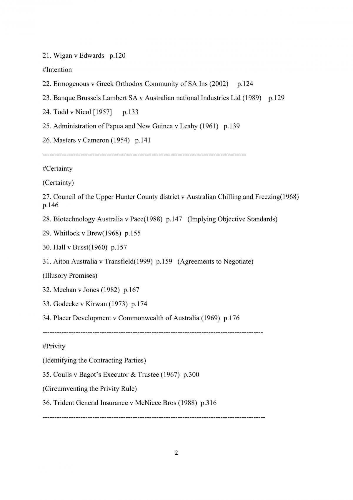 Contract 1 case notes - Page 2